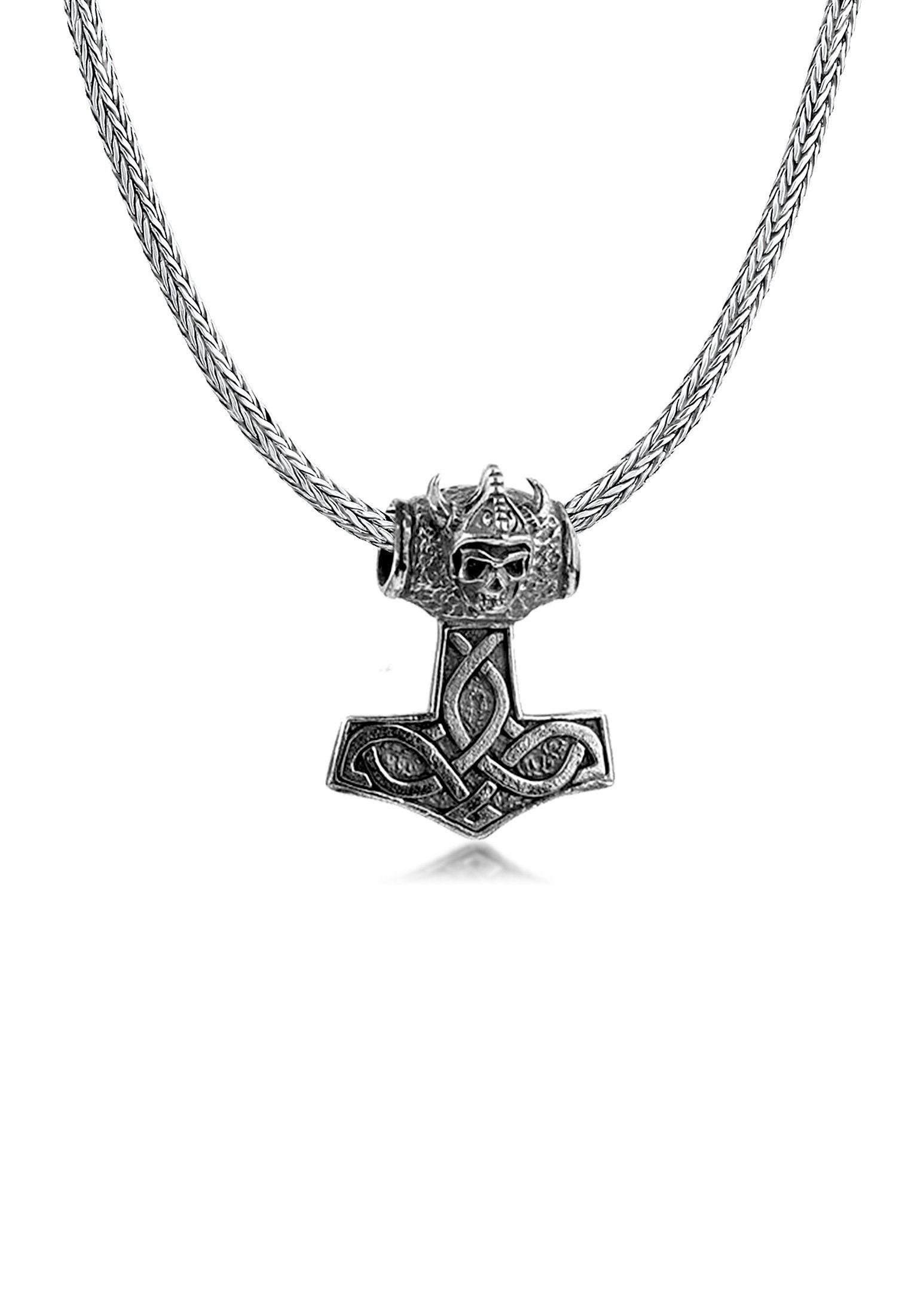 Kette mit Anhänger Herren Thor´s Hammer Keltischer Knoten 925 Silber