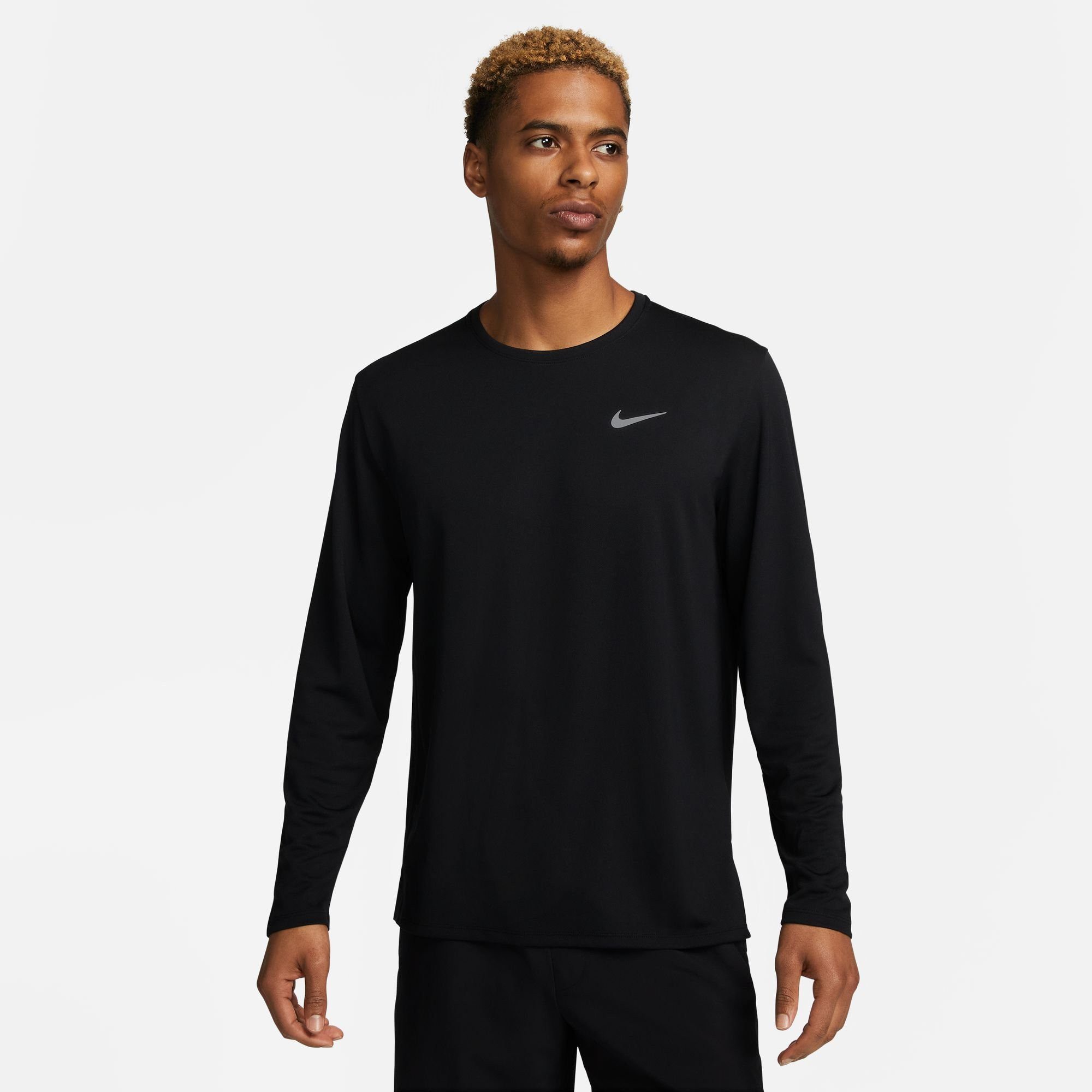 Nike Langarmshirt Nike Herren Laufoberteil Miler Dri-FIT UV Lo FB7070