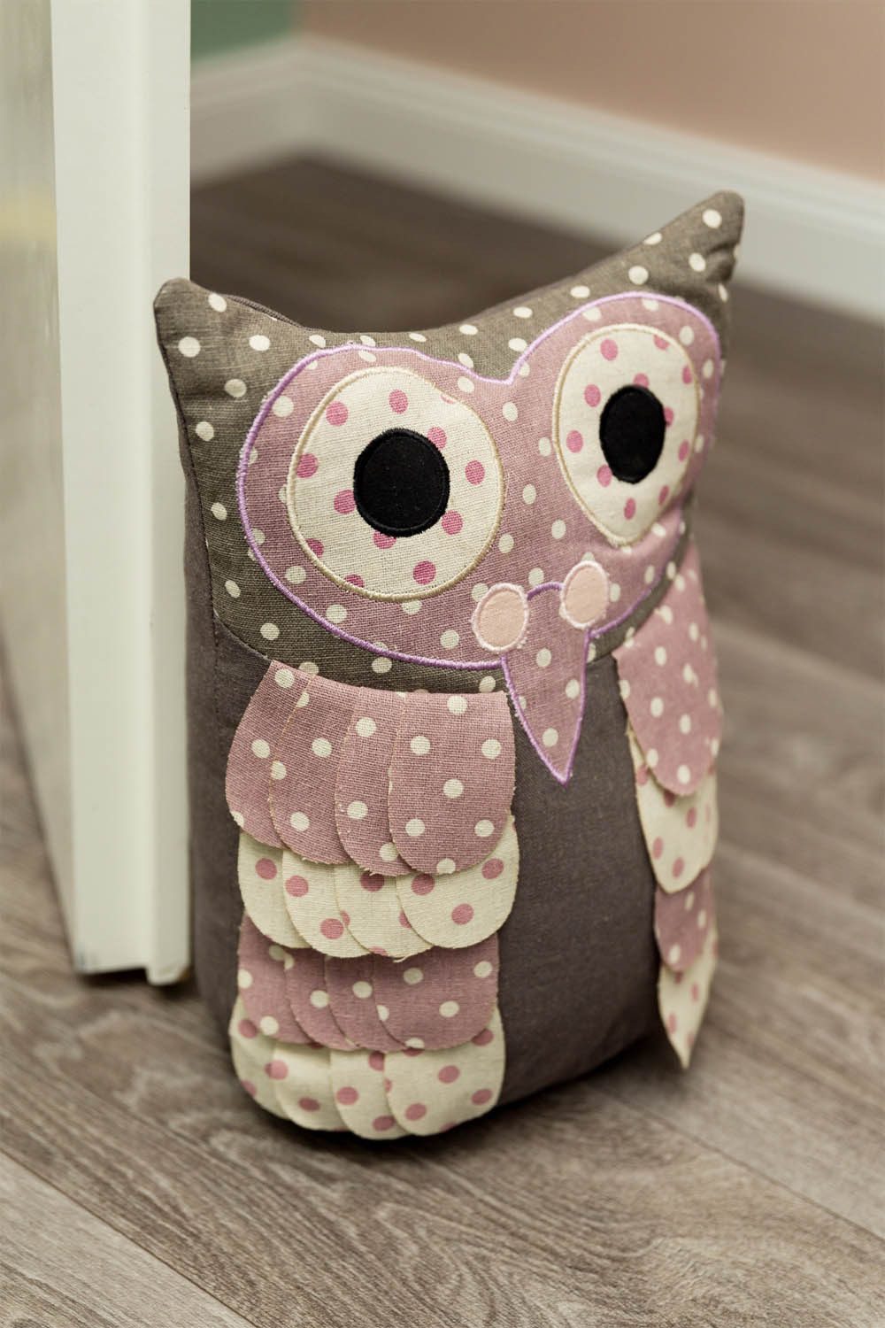 Myflair Möbel & Accessoires Bodentürstopper Türstopper EULE grau rosa violett mit Sandfüllung Doorstop H30cm Türsa