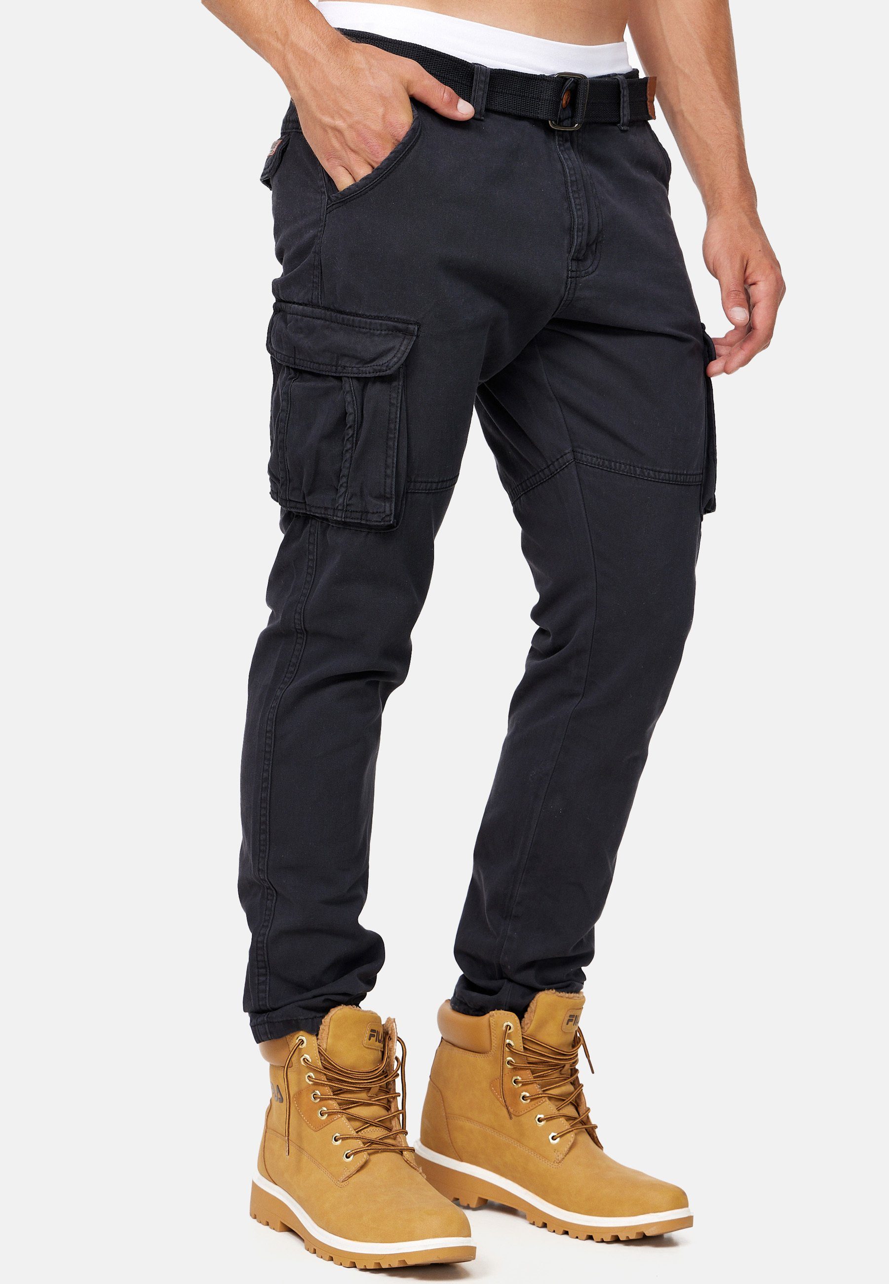 Cargohose Indicode William New Black