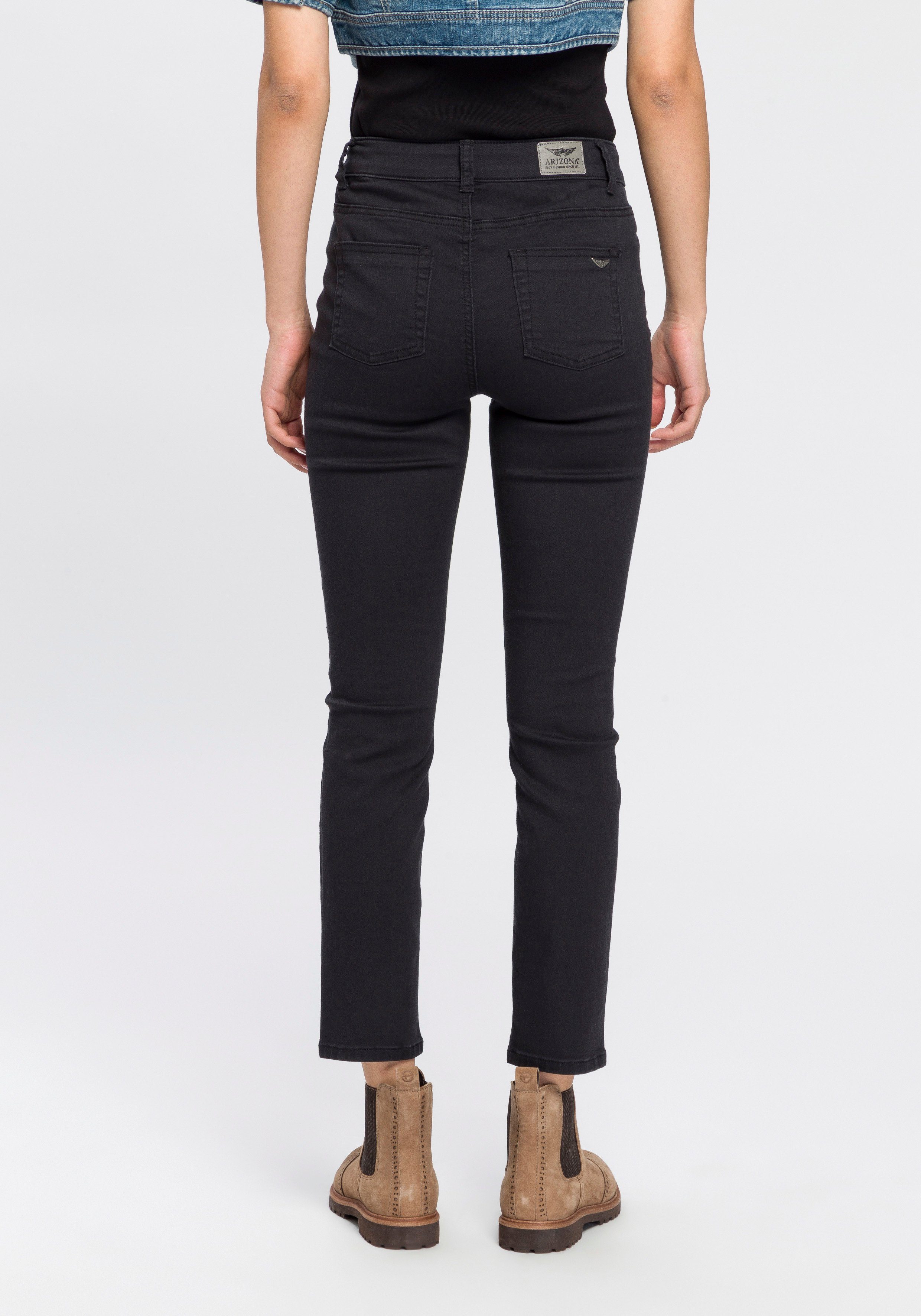 black Waist High 7/8-Jeans Shaping Arizona