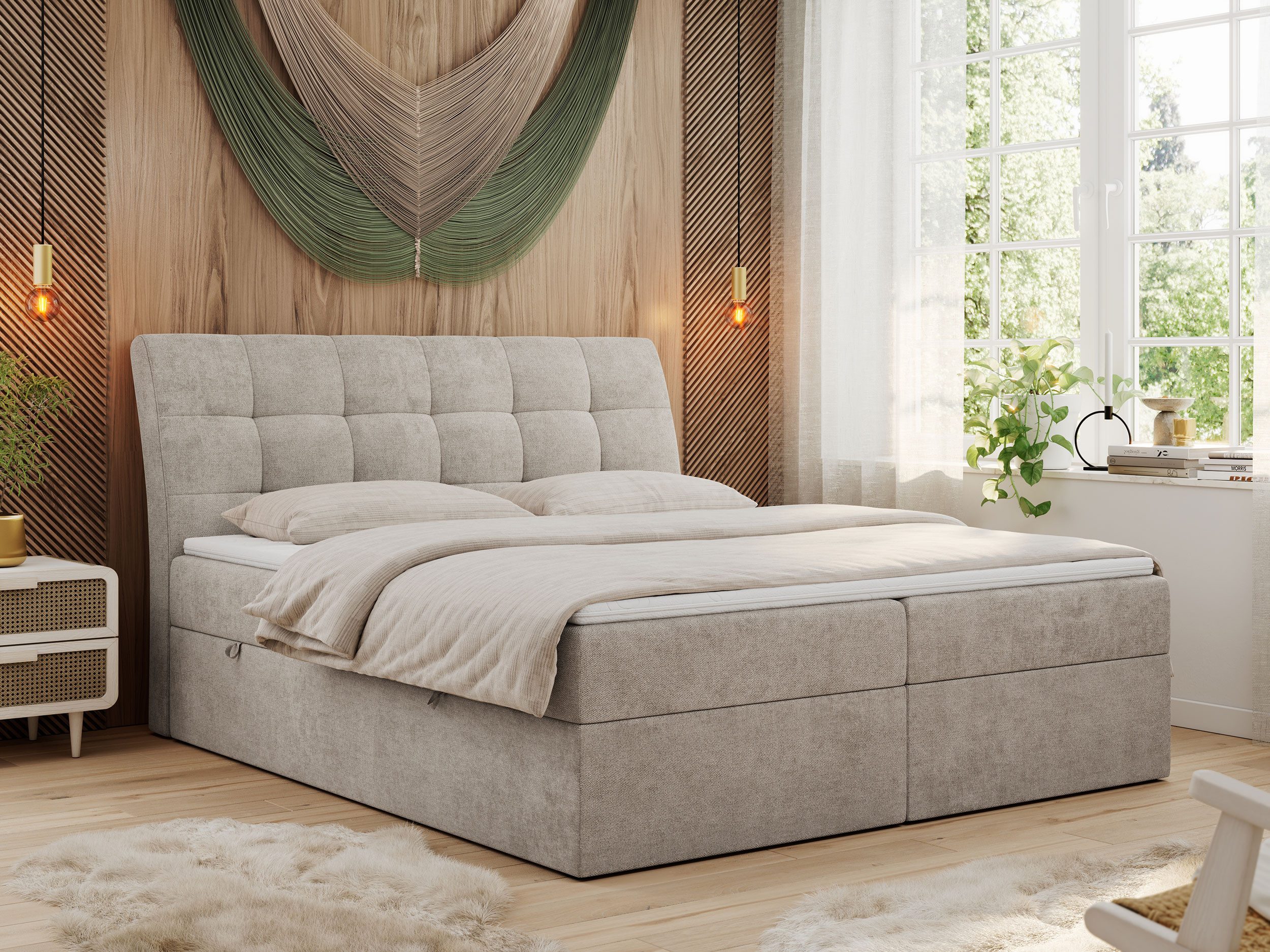MKS MÖBEL Boxspringbett DIEGOS (Set, Topper günstig online kaufen