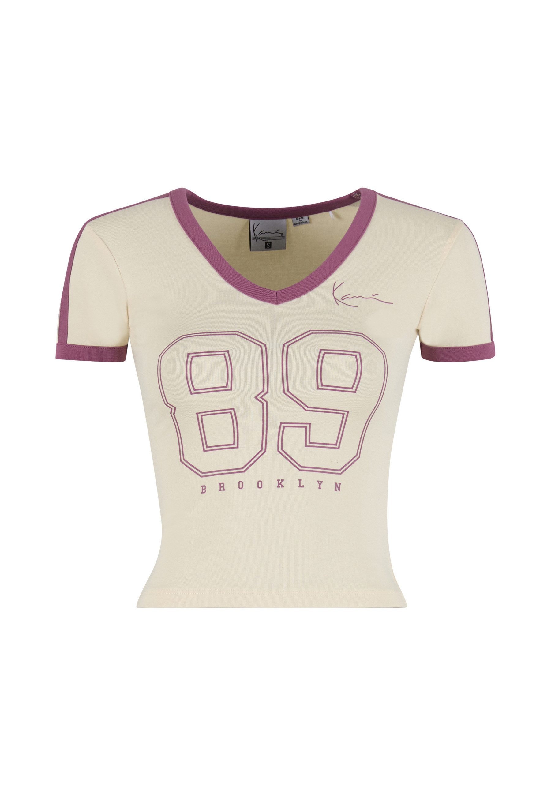 Karl Kani T-Shirt Karl Kani Signature 89 College Tiny V-Neck T-Shirt (1-tlg)