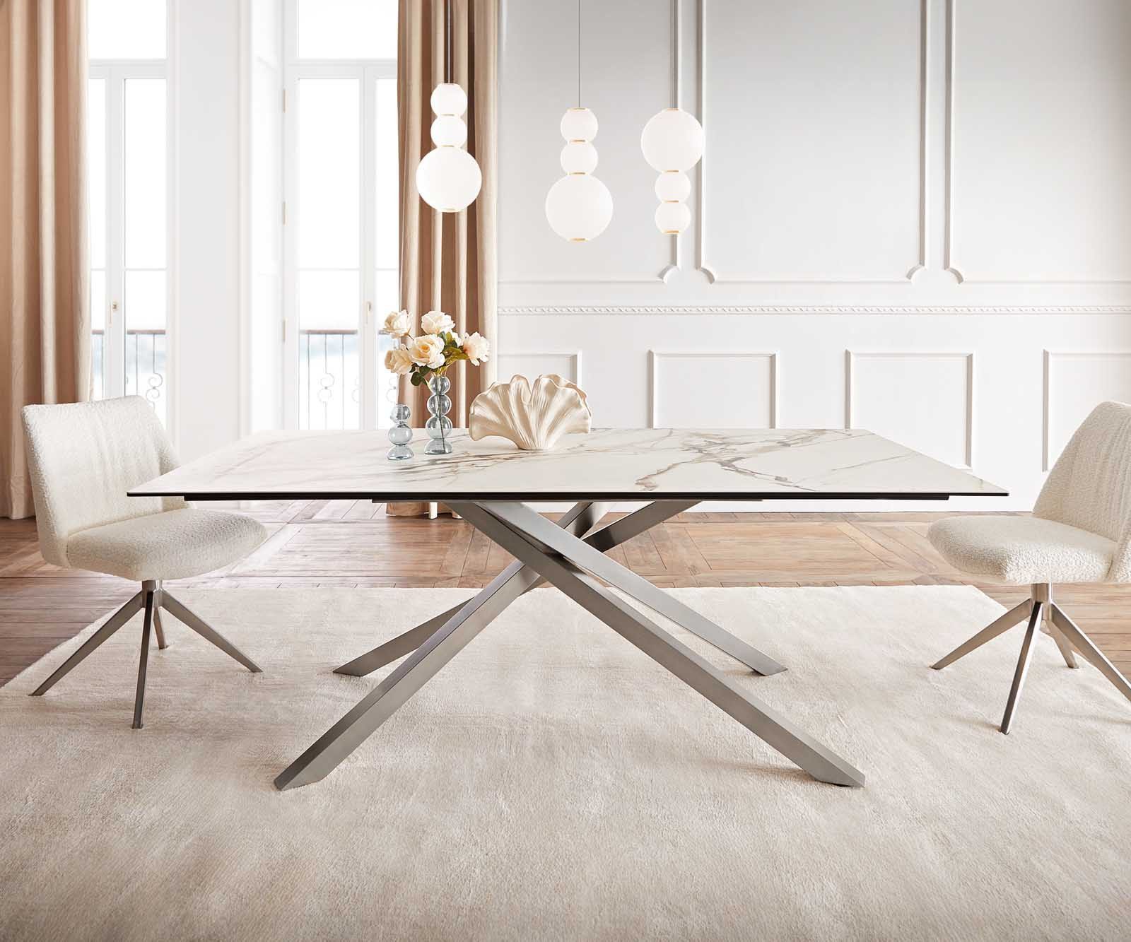 DELIFE Esstisch Edge, Keramik Calacatta Luxe günstig online kaufen