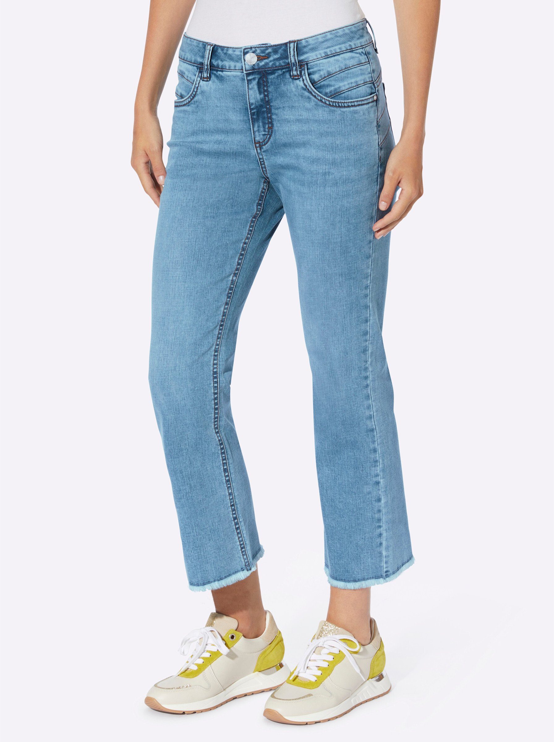 heine Bequeme Jeans blue-bleached