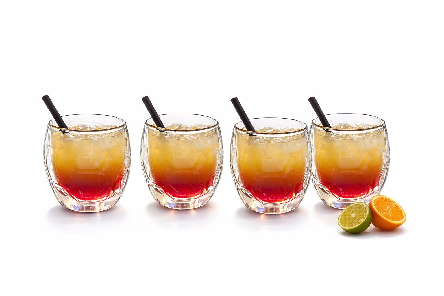 Feelino Gläser-Set 4x Latte Macchiato Glas Kaffeeglas Fußball 350ml Thermoglas, Glas