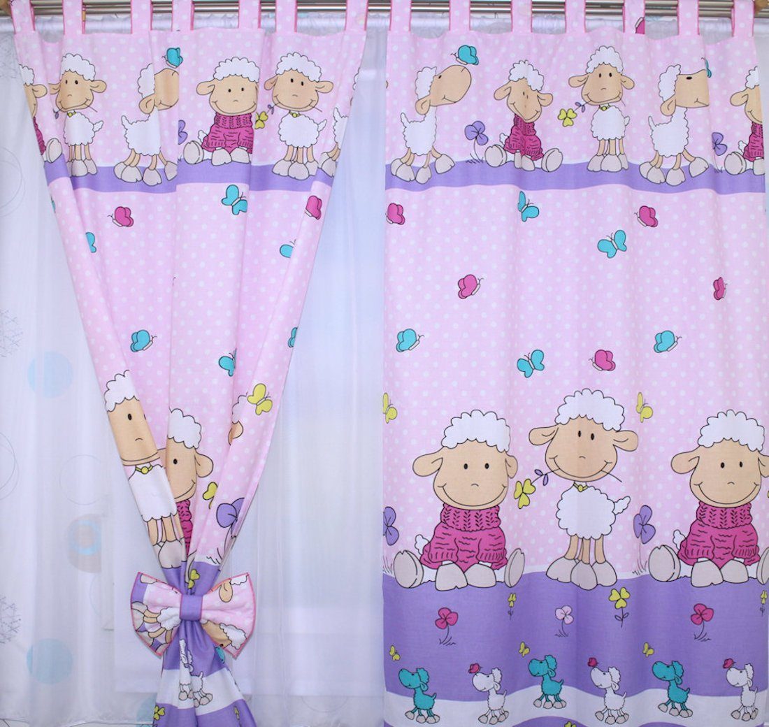 Primawela Vorhang Vorhänge mit Schlaufen Kinder Baby Gardinen Kinderzimmer
