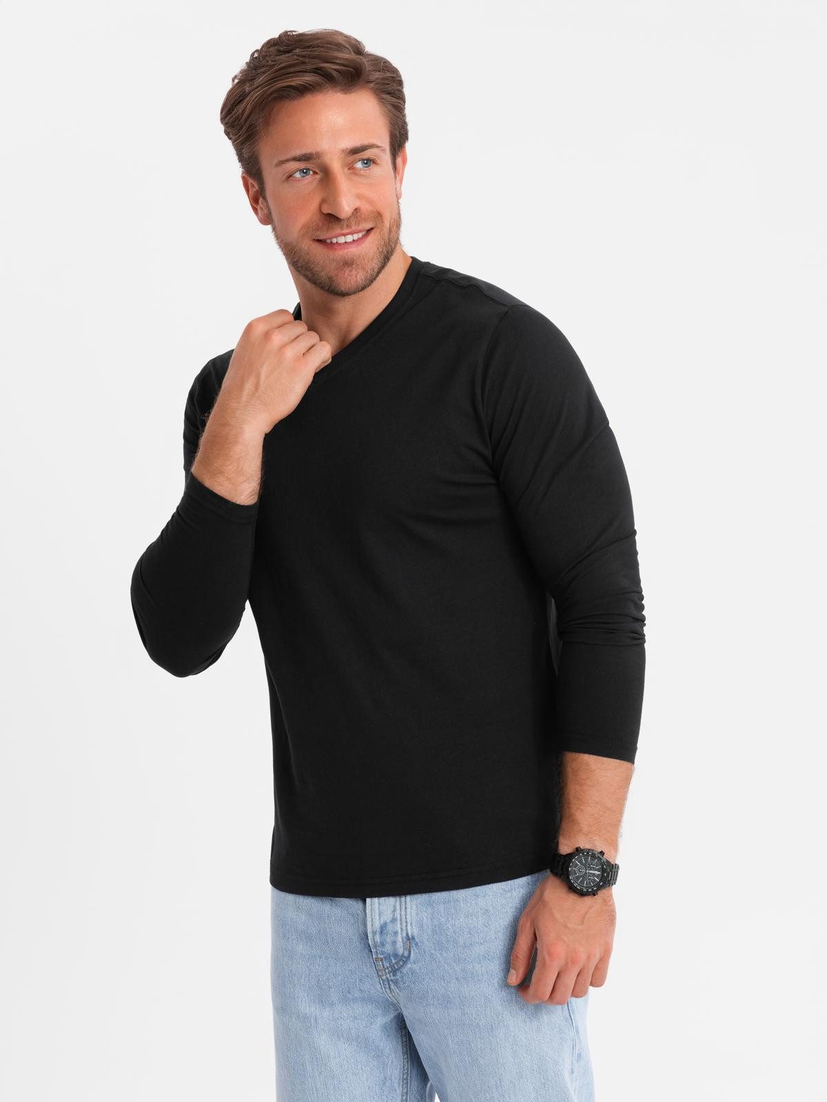 OMBRE Longsleeve Longsleeve für Herren mit V-Ausschnitt.