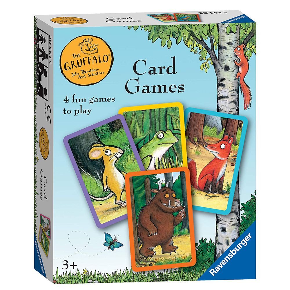 DER GRÜFFELO Spiel Kartenspiel 4 in 1 Spiele Der Grüffelo Ravensburger Spiel, Kartenspiel