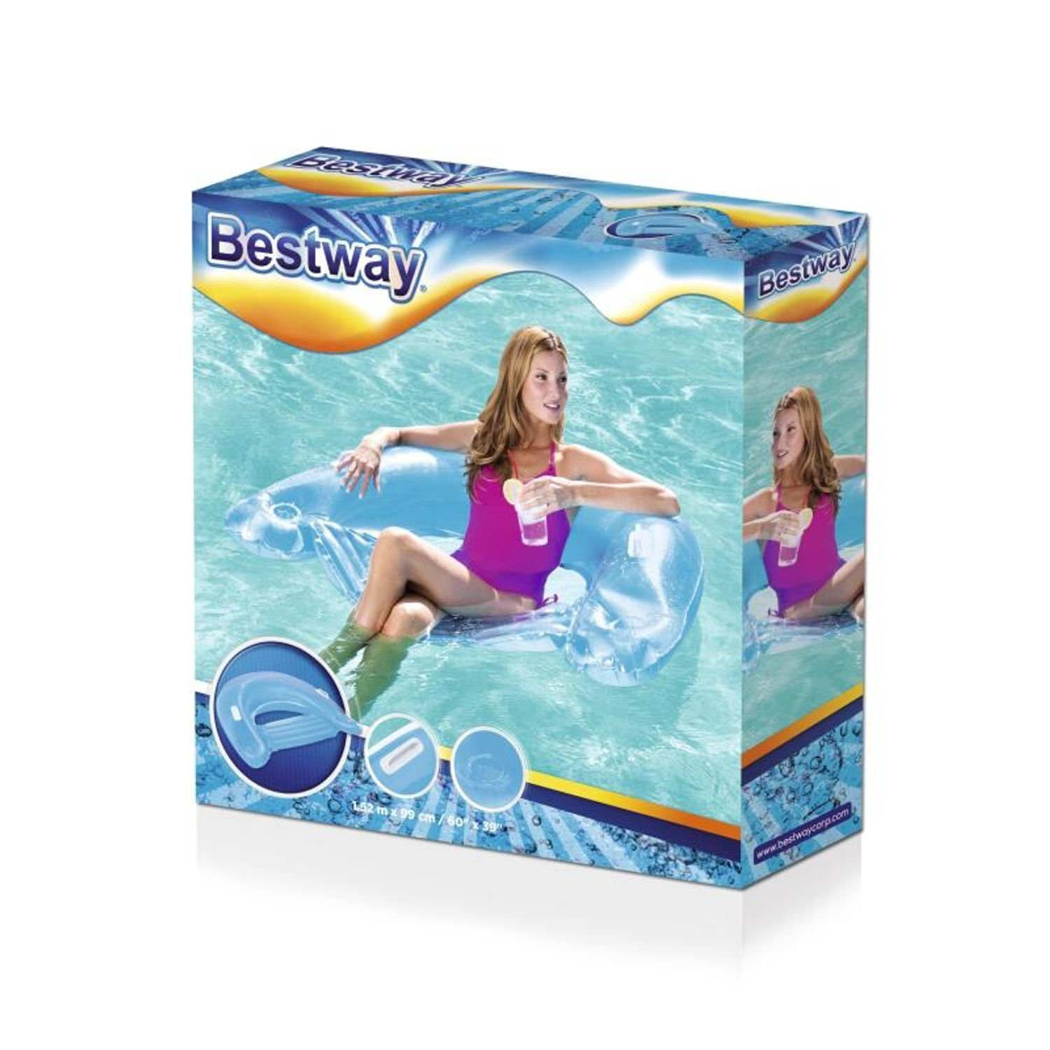 Schwimmsitz Bestway Bestway Luftmatratze Lazy Poolmatte Lounge Folienballon Wasserliege