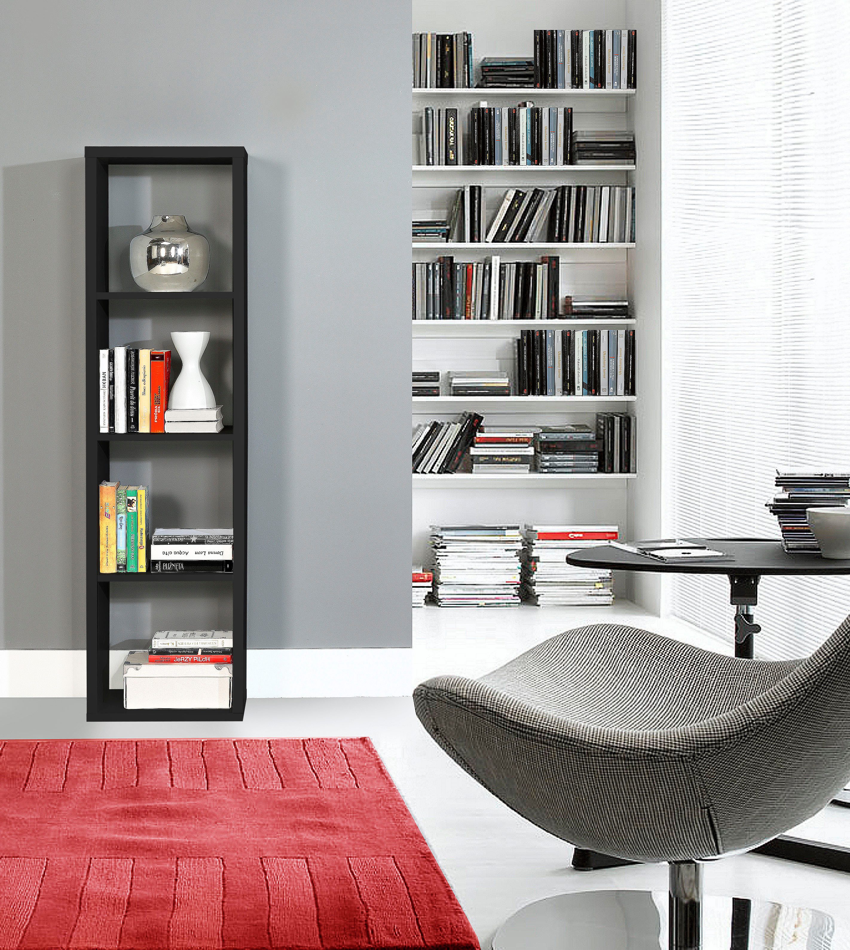 FORTE Standregal Mauro, FSC®-zertifiziert, Fachgröße 33x33cm, 4 Fächer günstig online kaufen