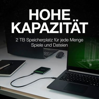 Seagate »BarraCuda Fast SSD« externe SSD (500 GB) 540 MB/S Lesegeschwindigkeit, Inklusive 3 Jahre Rescue Data Recovery Services