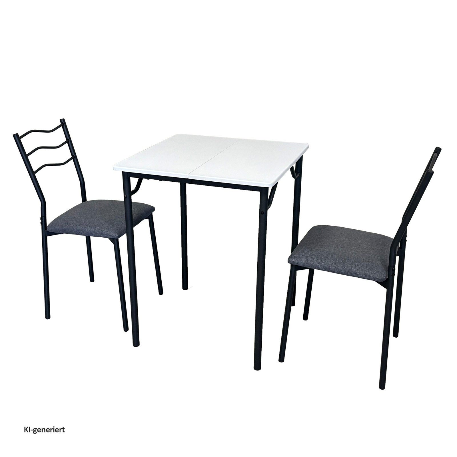 HTI-Living Küchentisch Tischgruppe Thora 3-teilig (Set, 3-St., 1 Tisch, 2 Stühle)