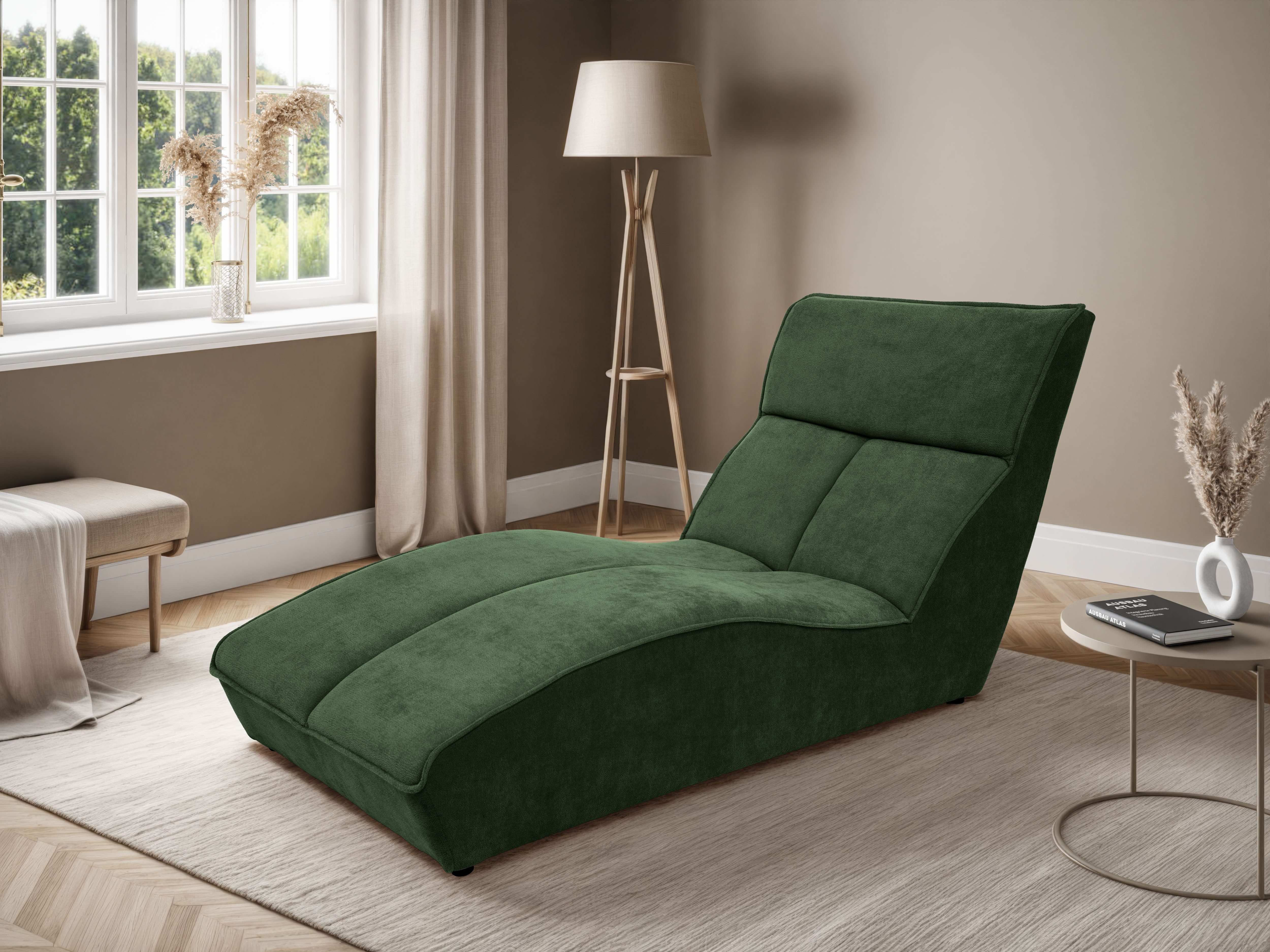 Chaiselongue SAN DIEGO im Velours