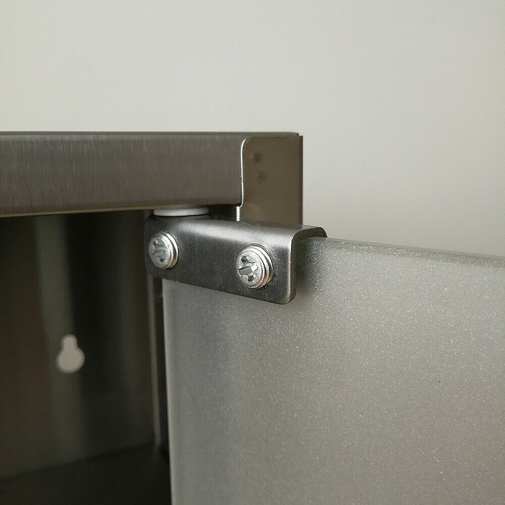 style home Medizinschrank abschließbare Arzneischrank Erste Hilfe Schrank aus Stahl,mit 2 Schlüsseln, Weiß, 2 Fächer (30ⅹ30ⅹ12 cm)