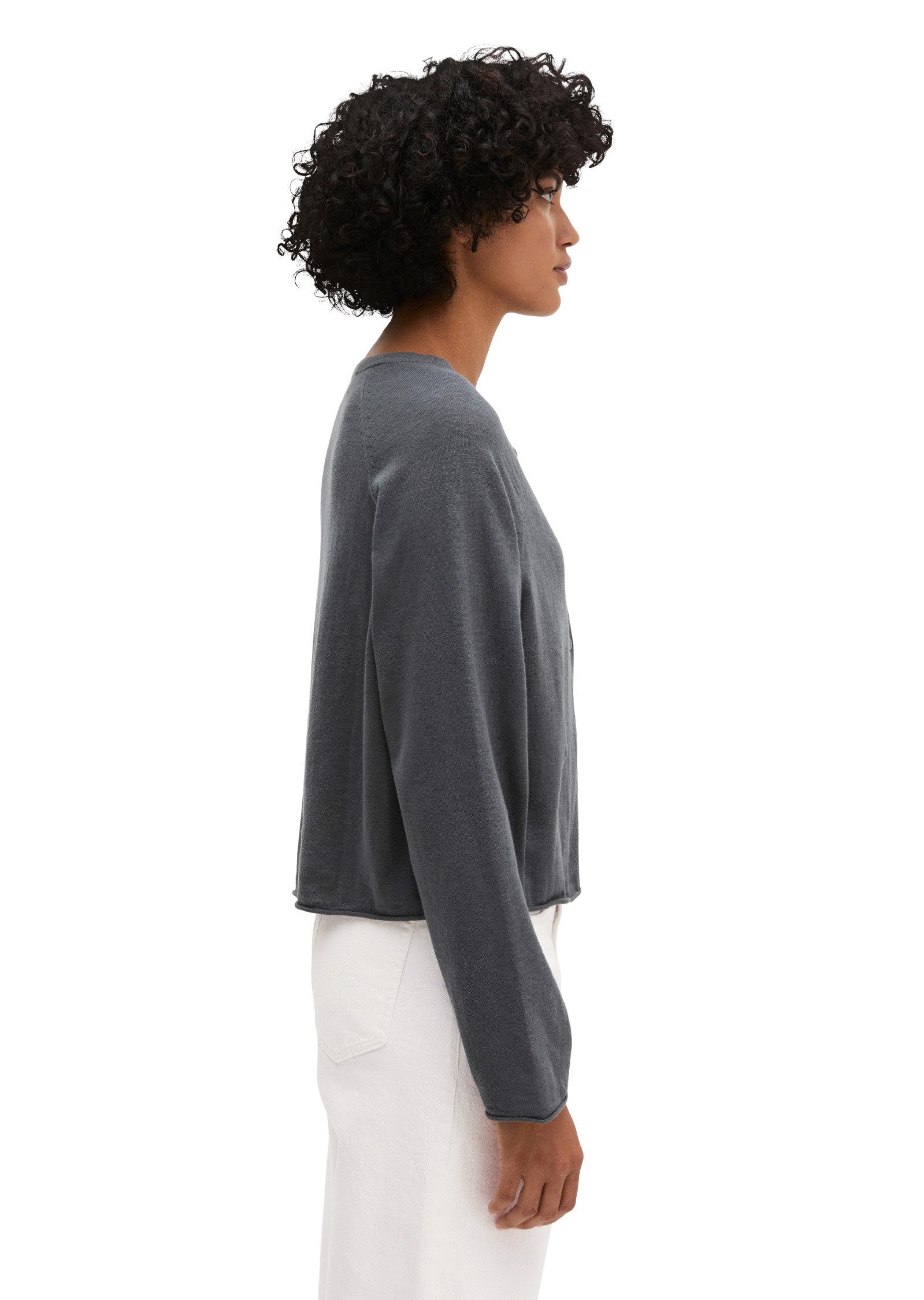 Marc O'Polo Cardigan aus Bio-Baumwolle-Leinen-Mix
