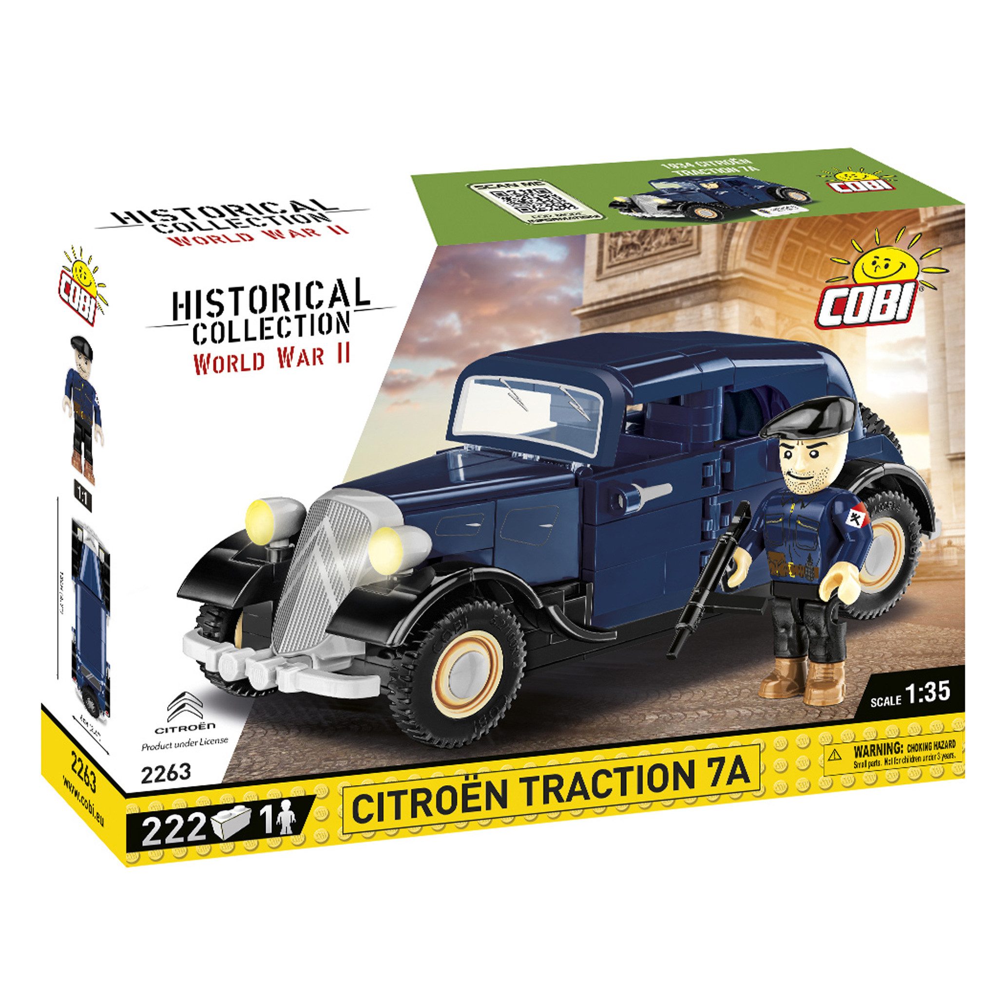 COBI 2263 - 1934 Citroen Traction 7A (Cobi) Spielbausteine, (222 St)