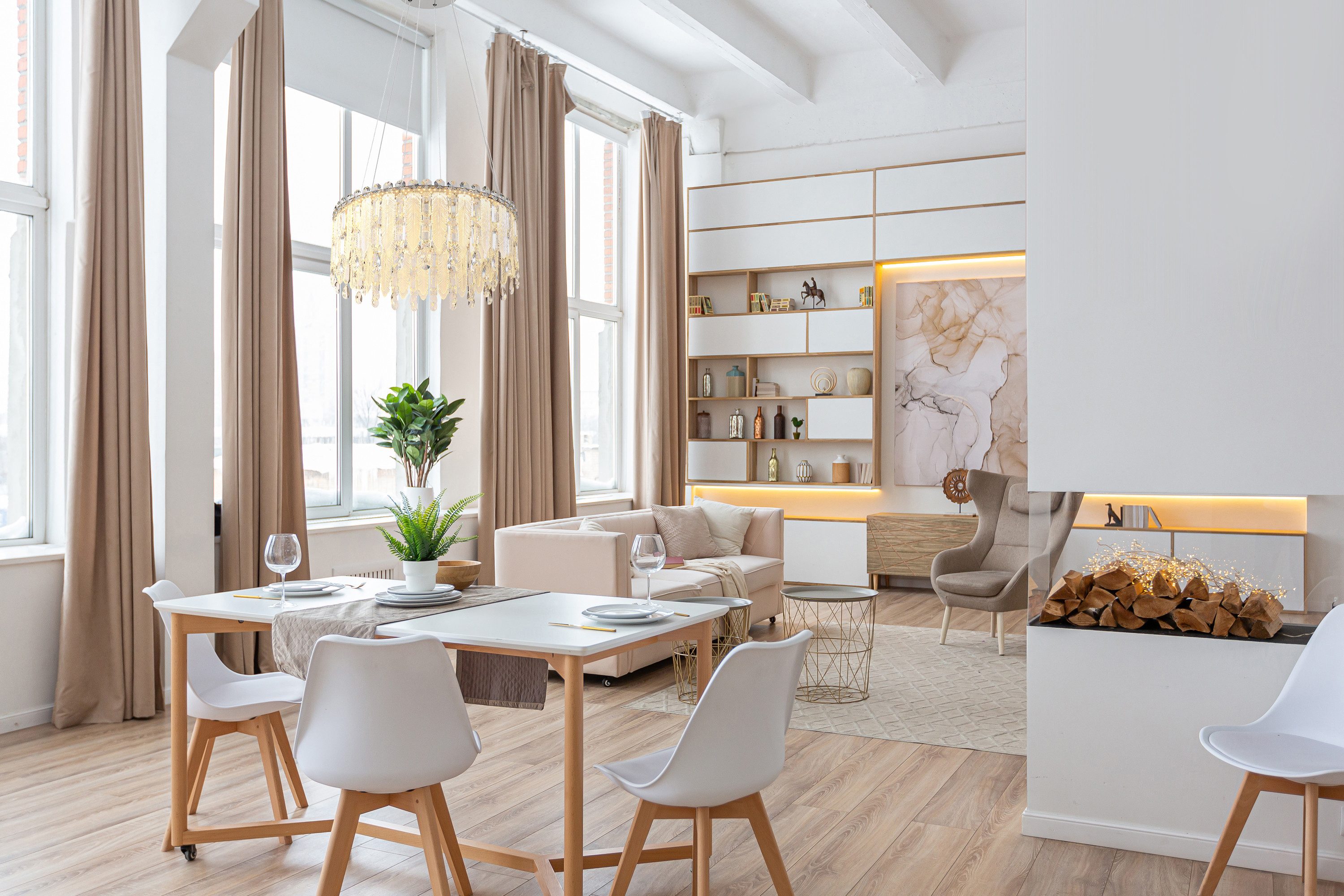 GLOBO LIGHTING Hängeleuchte KLUNKA, Dimmfunktion, Memoryfunktion, Nachtlichtfunktion, mehrere Helligkeitsstufen, LED fest integriert, warmweiß - kaltweiß, Hängelampe Esszimmer-Leuchte Esstischleuchte Wohnzimmer