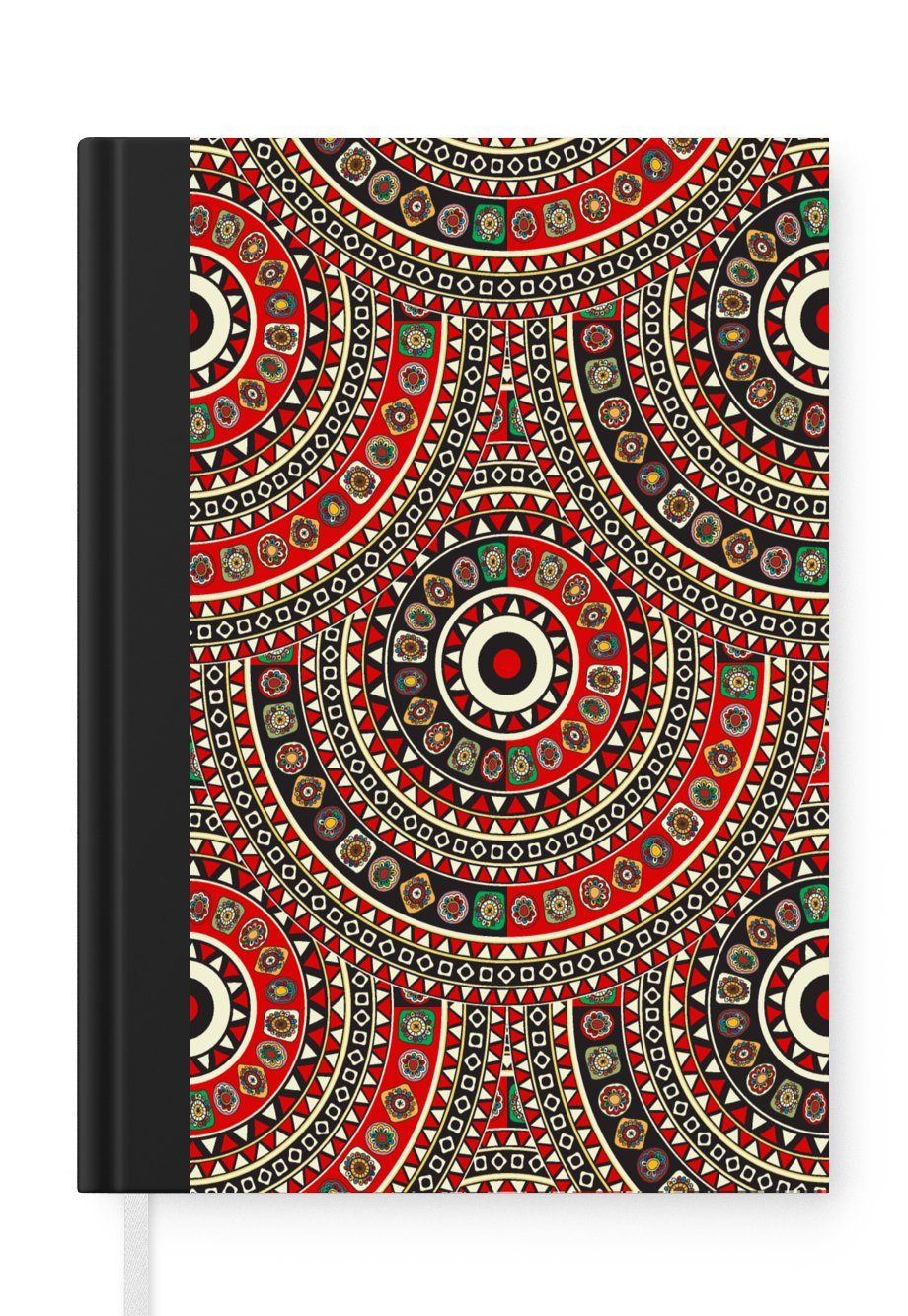 MuchoWow Notizbuch Muster - Mandala - Australien, Journal, Merkzettel, Tagebuch, Notizheft, A5, 98 Seiten, Haushaltsbuch