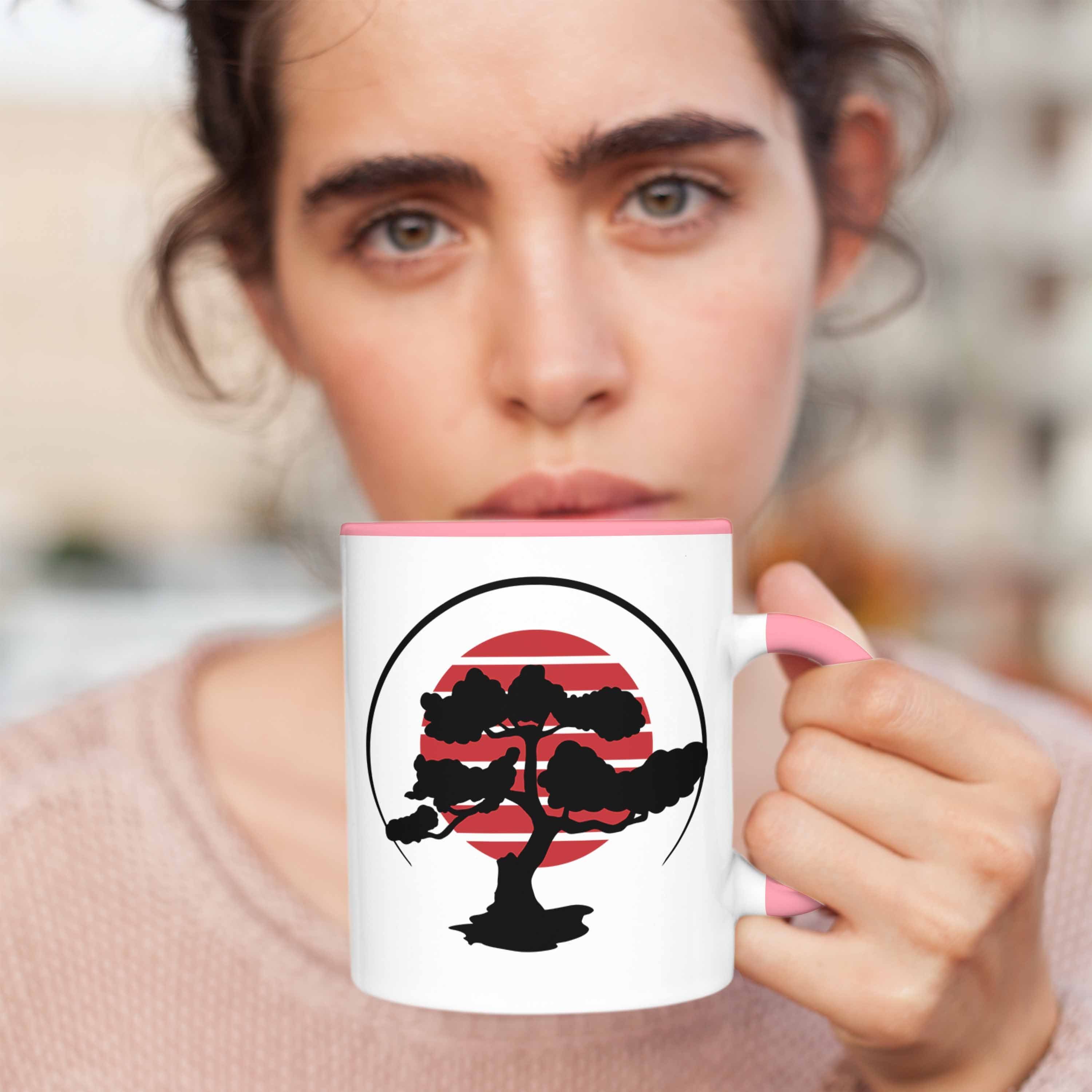 Trendation Tasse Lustige Tasse Bonsai-Liebhaber Bonsai für Rosa Geschenk