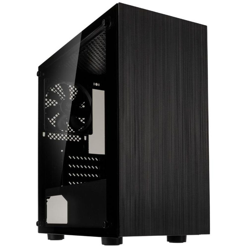 Kolink PC-Gehäuse STRONGHOLD M MICRO-ATX, 120-mm-PWM-Lüfter, Tempered Glas