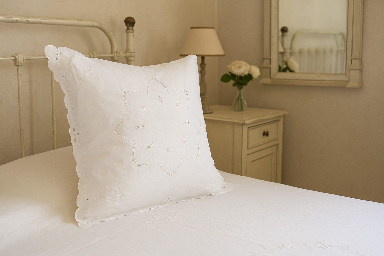 HOSSNER - HOMECOLLECTION Kissenhülle 10045, (1 Stück), Paradekissen echte S günstig online kaufen