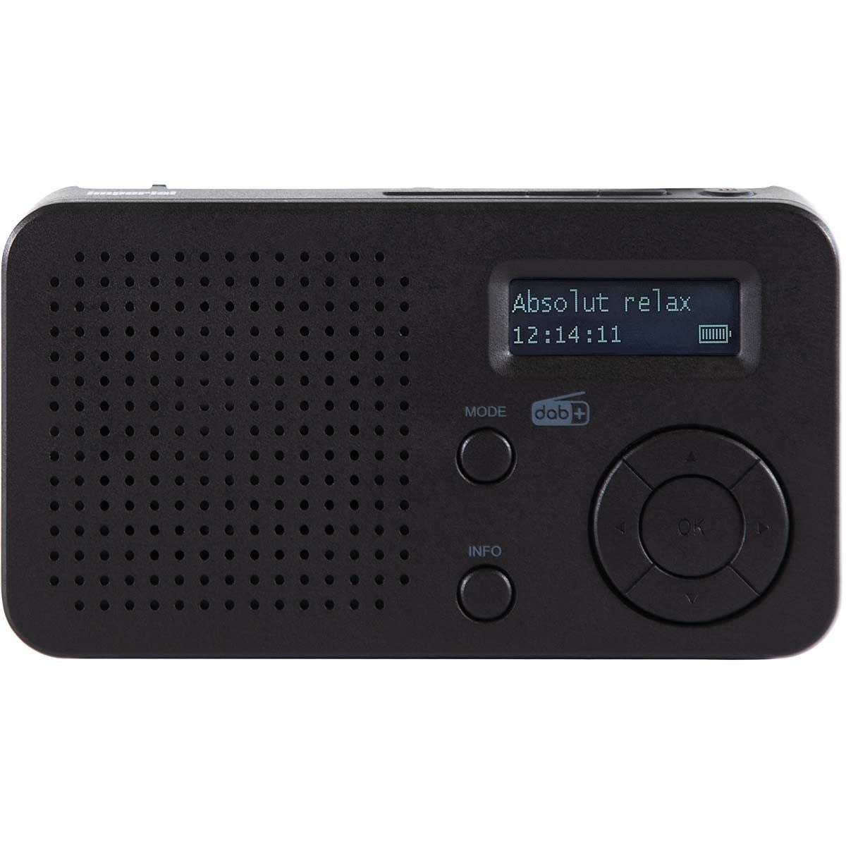 IMPERIAL 22-128-00 Radio (DAB+ Radio, 3 W, Bluetooth, DAB+/FM und USB-C. Dimmbares Display, flexible Nutzung)