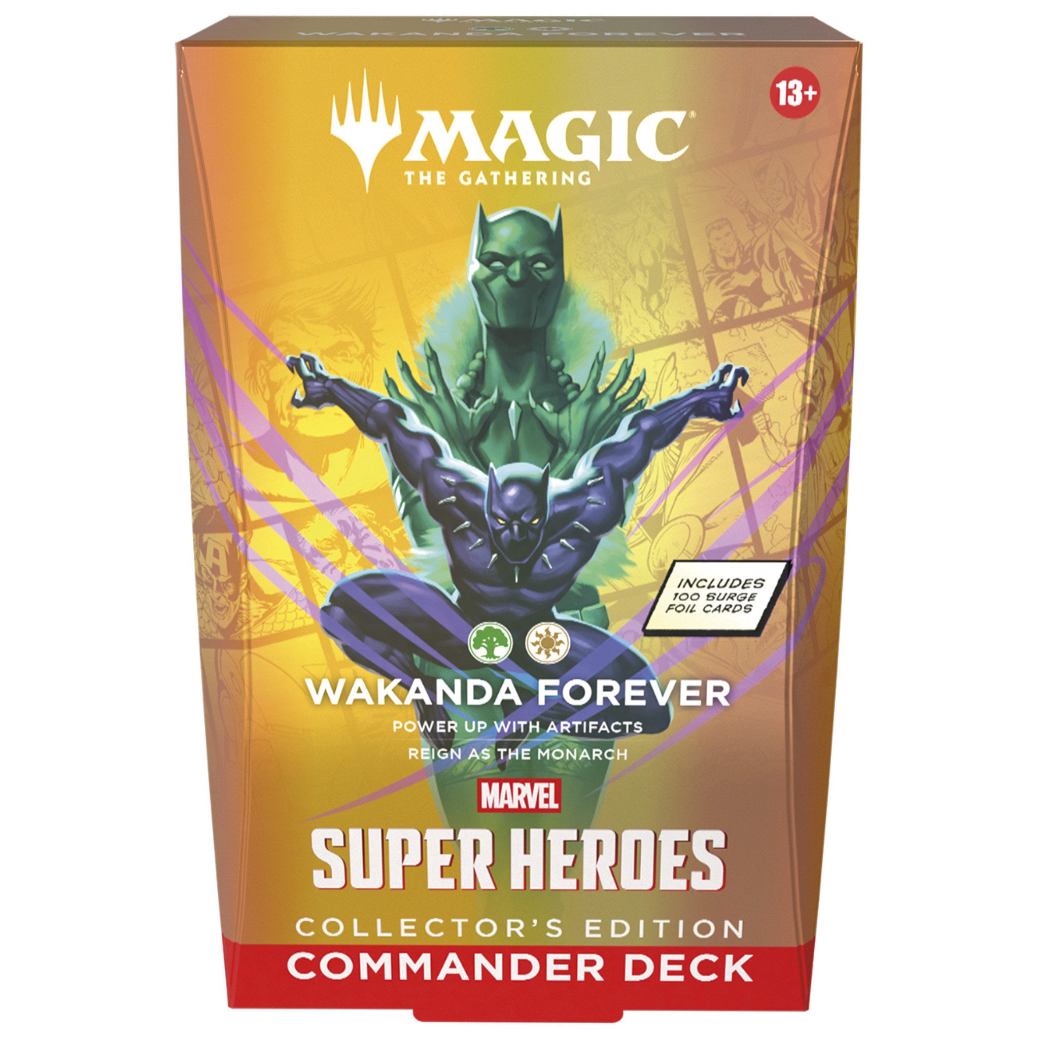Magic the Gathering Sammelkarte MTG Marvel Super Heroes Wakanda Forever Collector Commander Deck EN