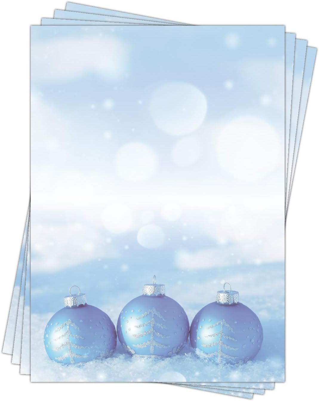 Briefpapier Motivpapier Weihnachten und Advent DIN A4, gut beschreibbar