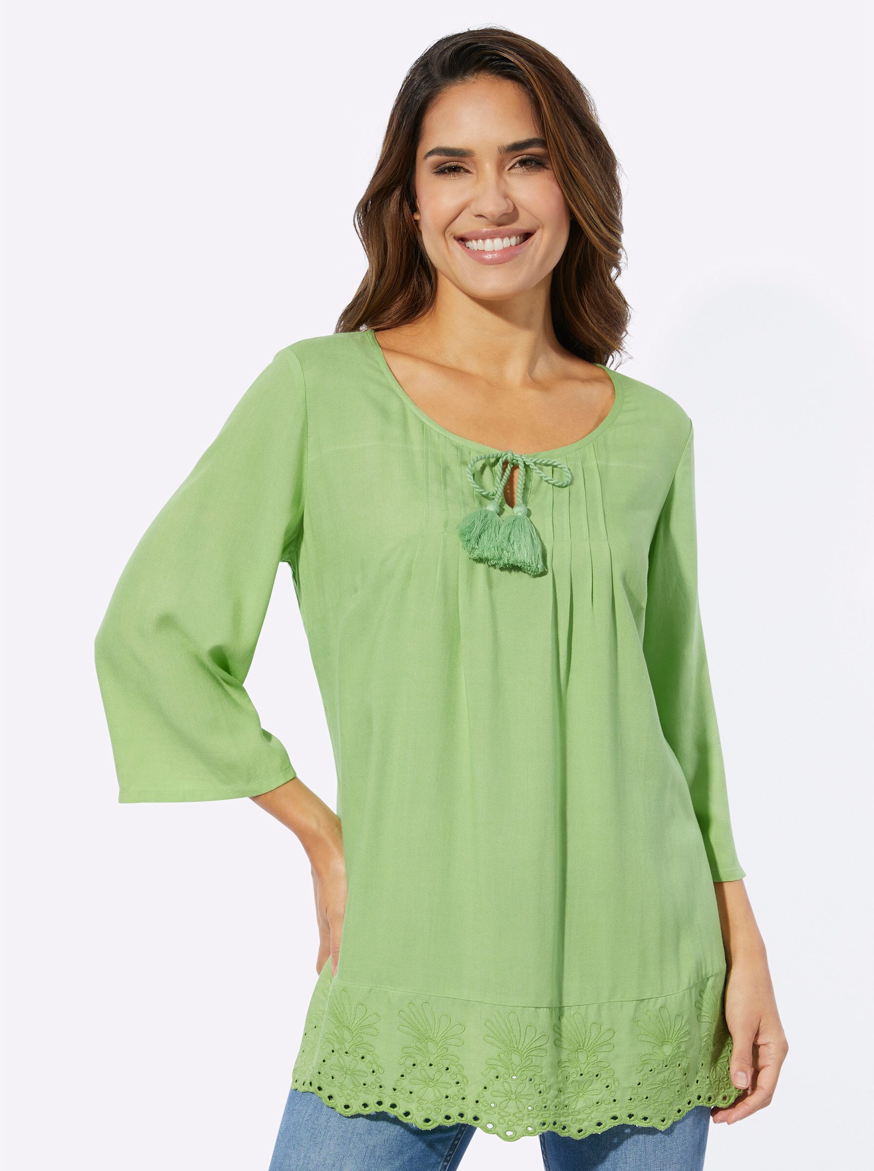 Sieh an! Klassische Bluse Tunika . günstig online kaufen