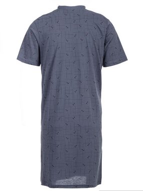 Henry Terre Nachthemd Nachthemd Kurzarm - Gitterlinien