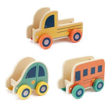 Fisher-Price® Spielfigur Holz-Fahrzeuge 3 Stück + Tiere