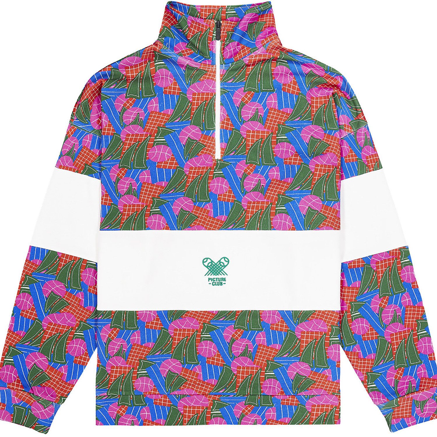 Picture Longsleeve Pullover W FIR RUGBY 1/4 ZIP SWEATER