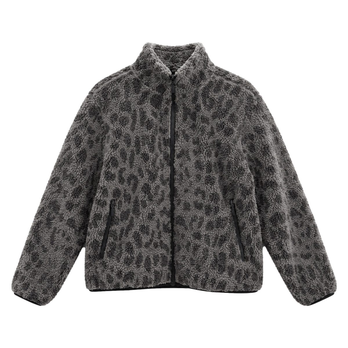 MAZINE Fleecejacke Mazine Printed Teddy-Fleece Jacket - Damen Kunstfelljacke