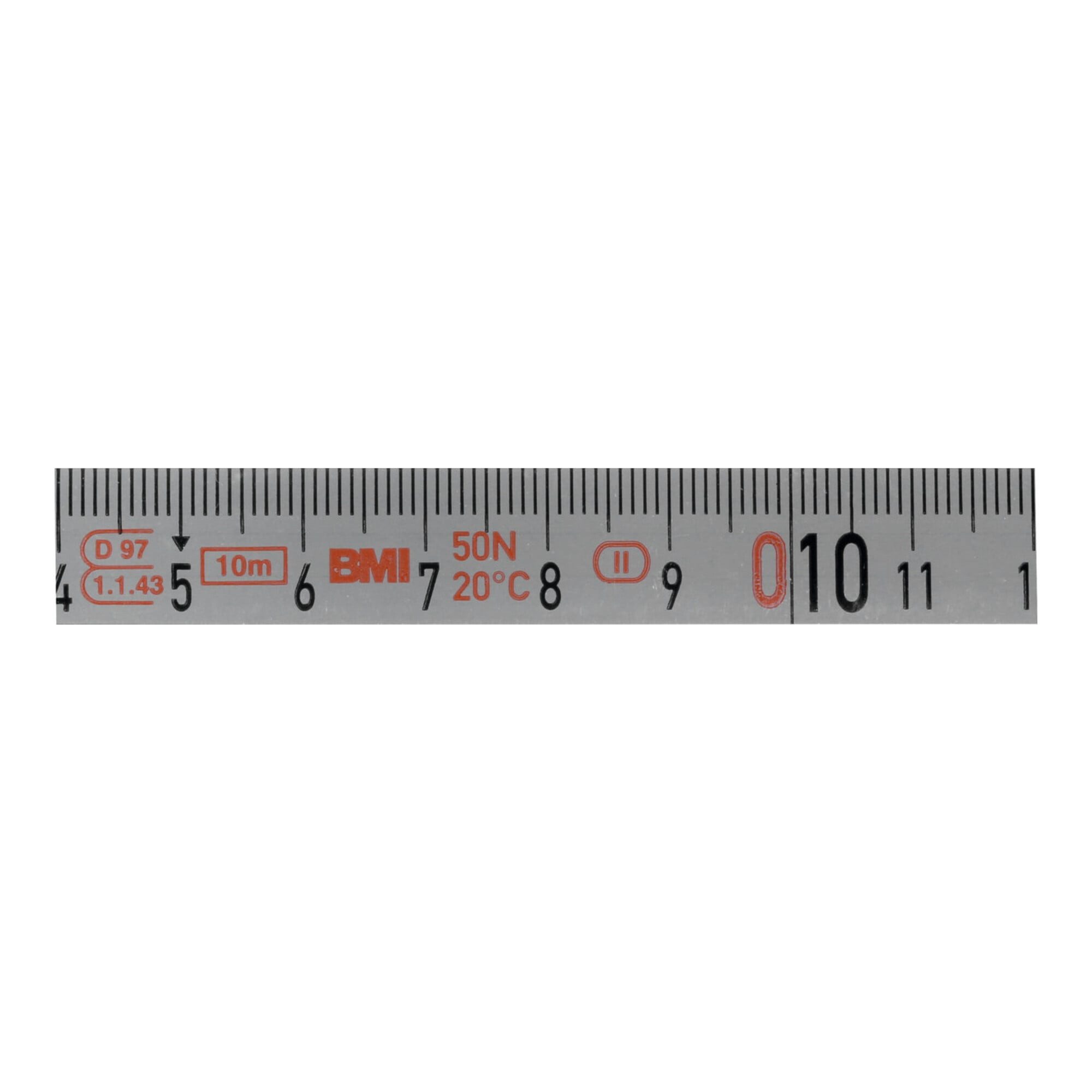 BMI BMI Rostfreies Stahlbandmaß, in Kapsel, 30 m
