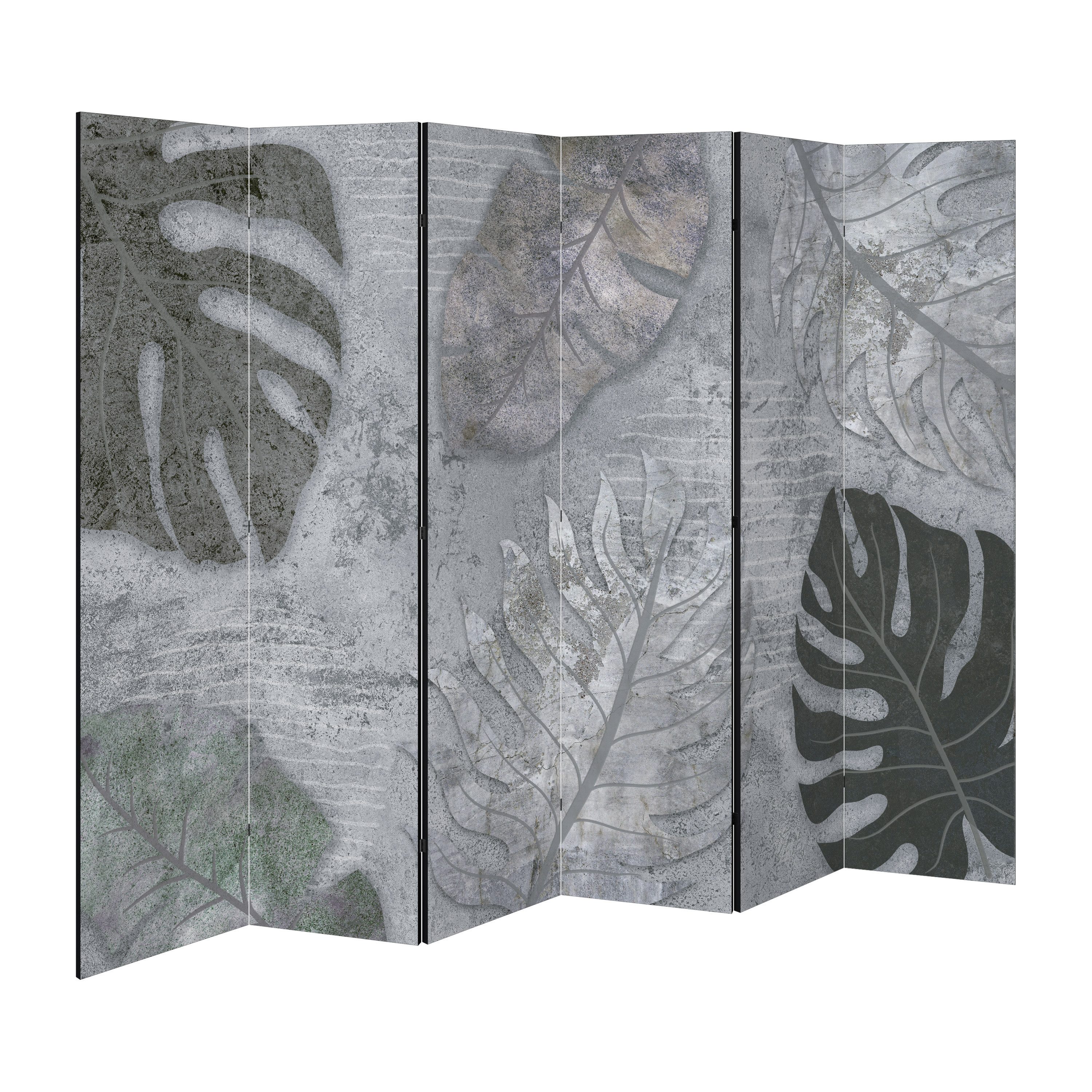 SPACEREBELS Paravent VINTAGE GREENERY (1 St), Raumteiler mit 6 Paneelen, einseitig bedruckt, 228 x 168 cm