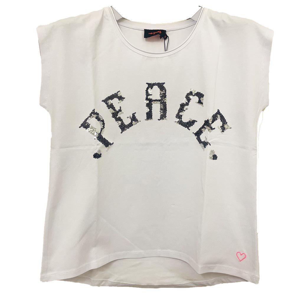 Miss Goodlife T-Shirt Miss Goodlife T-Shirt MG12851 PEACE, weiss