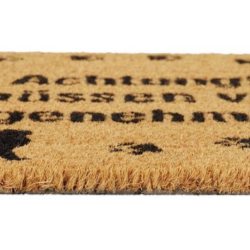 Fußmatte Fußmatte Kokos Katze, relaxdays, Höhe: 15 mm