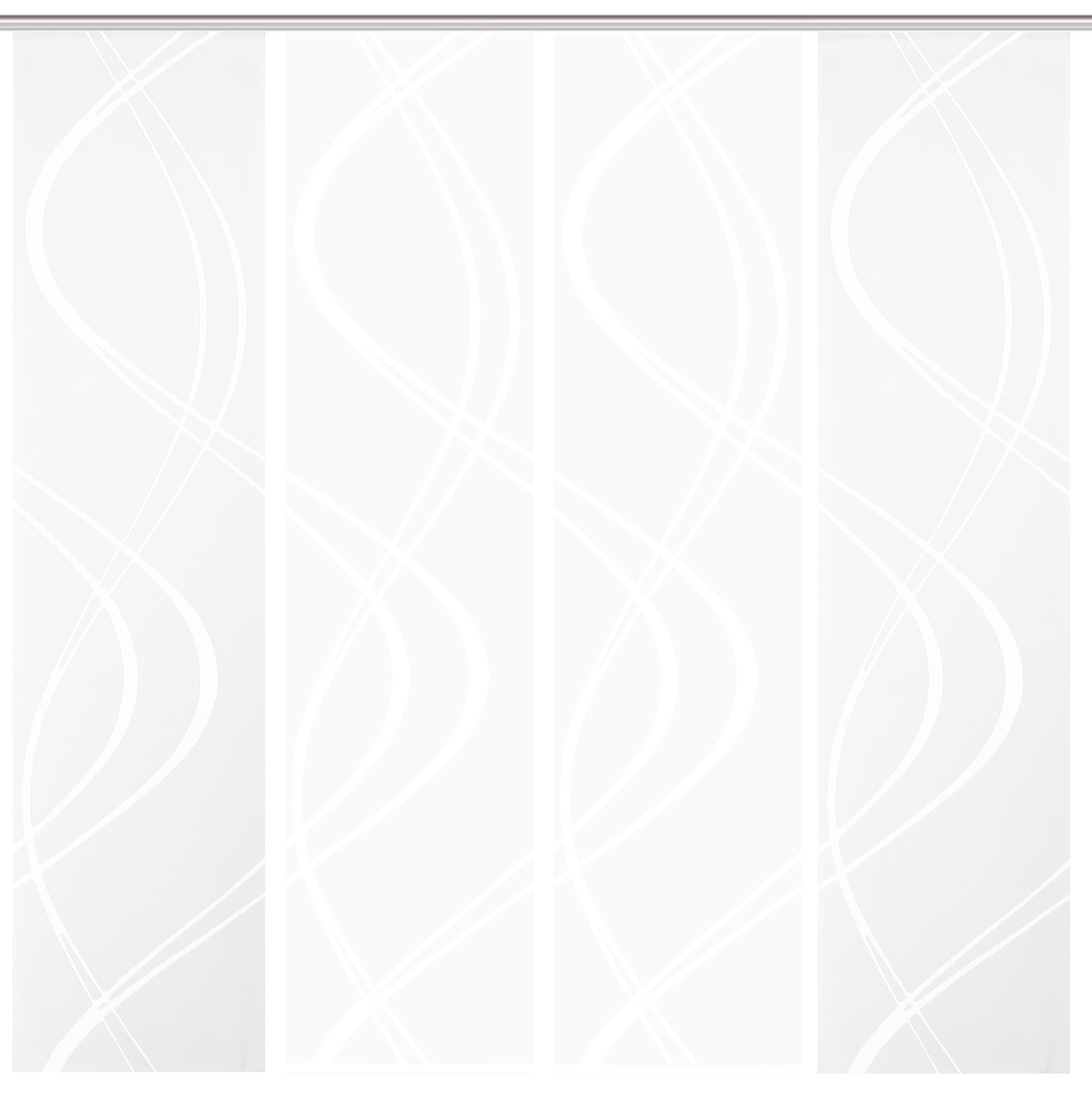 HOME WOHNIDEEN Schiebegardine »DAN«, (4 St.), HxB: 245x60, inkl. Befestigun günstig online kaufen