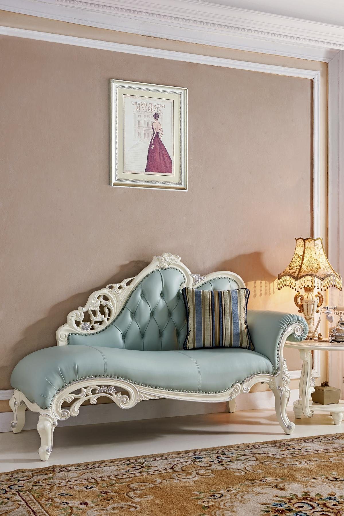 JVmoebel Chaiselongue Chaise Lounge Liege Chesterfield Polster Liegen Leder  Sofa, Made in Europe, Maße (B/T/H): Chaiselounge 180 x 65 x 114 cm