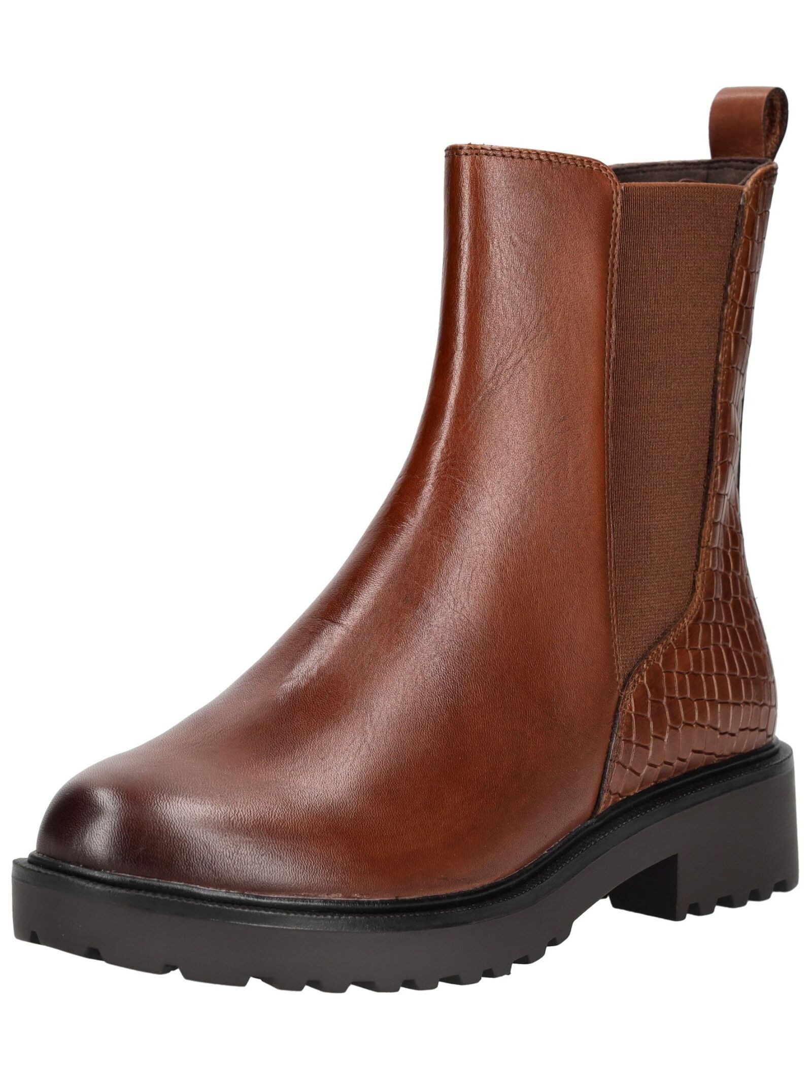 Stiefelette Leder/Textil . Stiefelette