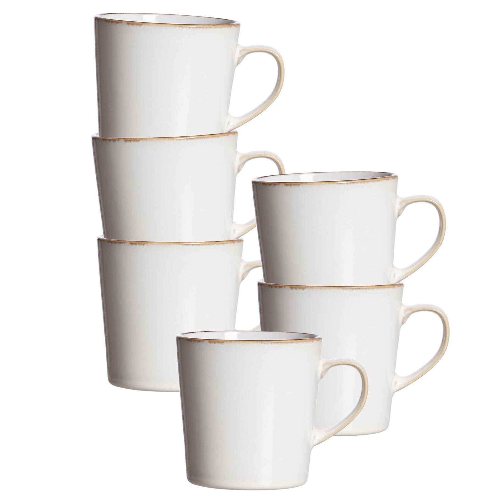 Ritzenhoff & Breker Becher Visby Becher 400 ml 6er Set, 6-tlg., Steingut