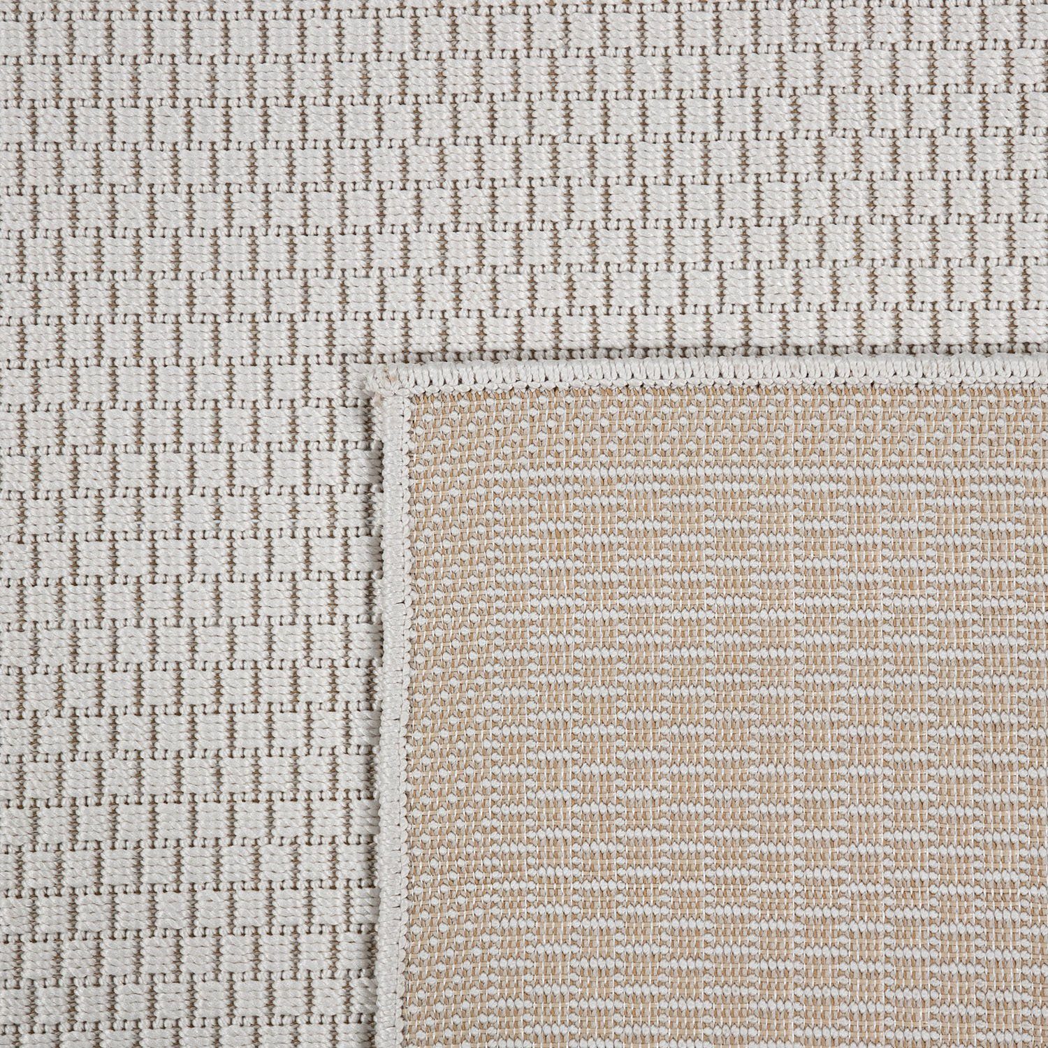 Paco Home Teppich Timber 125, rechteckig, Höhe: 4 mm, Flachgewebe, Sisal Optik, auch als Läufer, In- und Outdoor geeignet