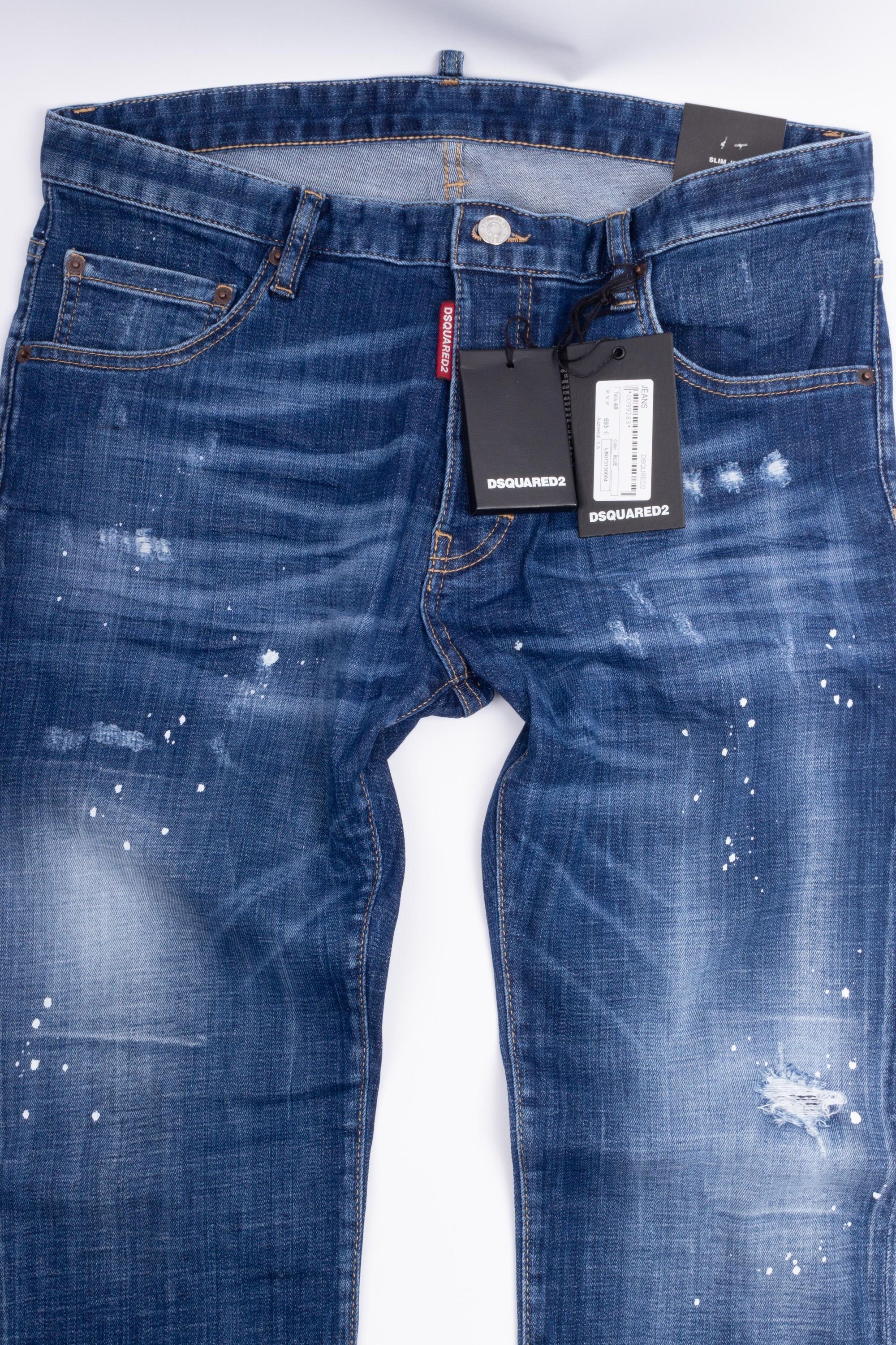 Herren Bekleidung Jeans Röhrenjeans DSquared² Baumwolle Baumwolle jeans in Blau für Herren 