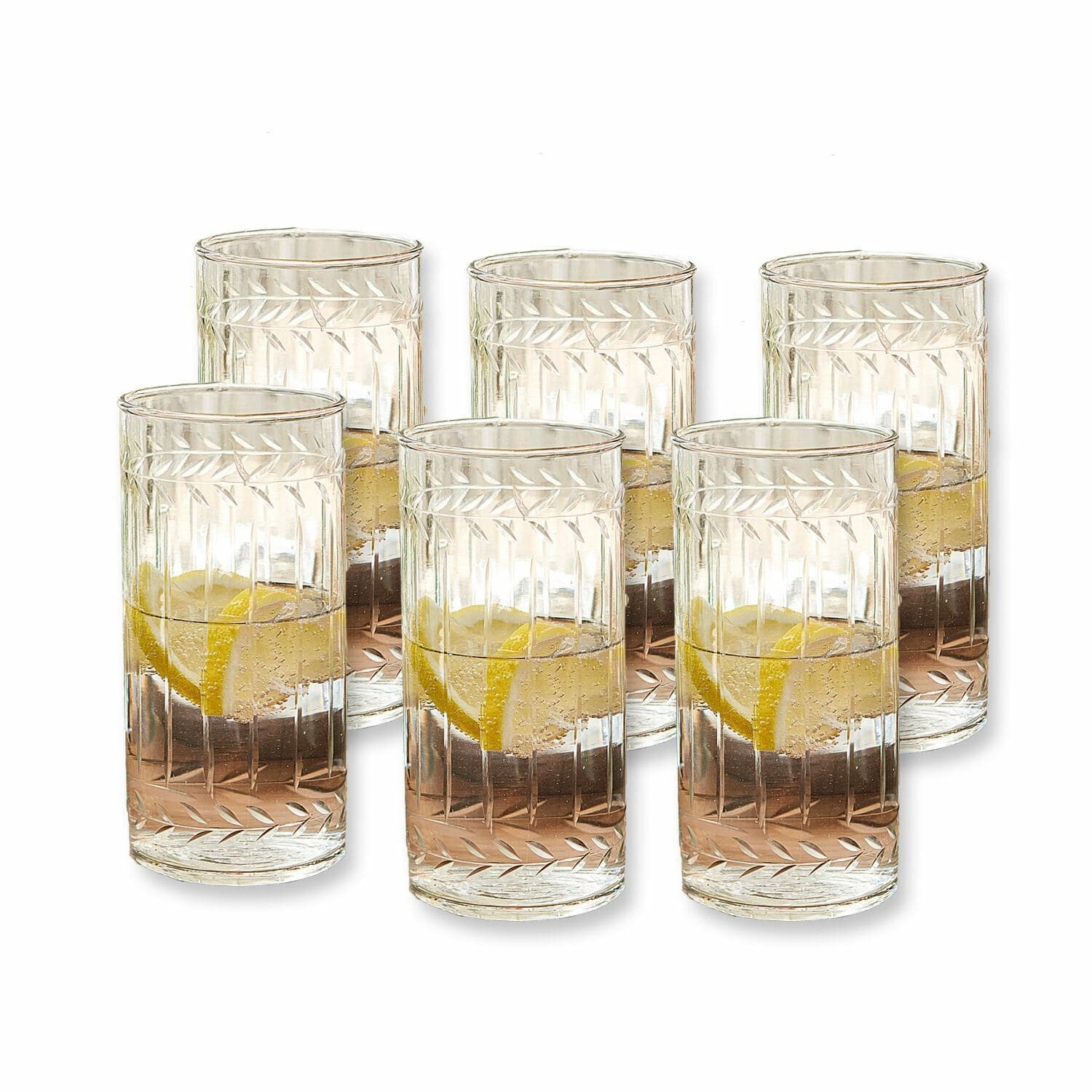 Glas Glas 6er Set Padiès klar