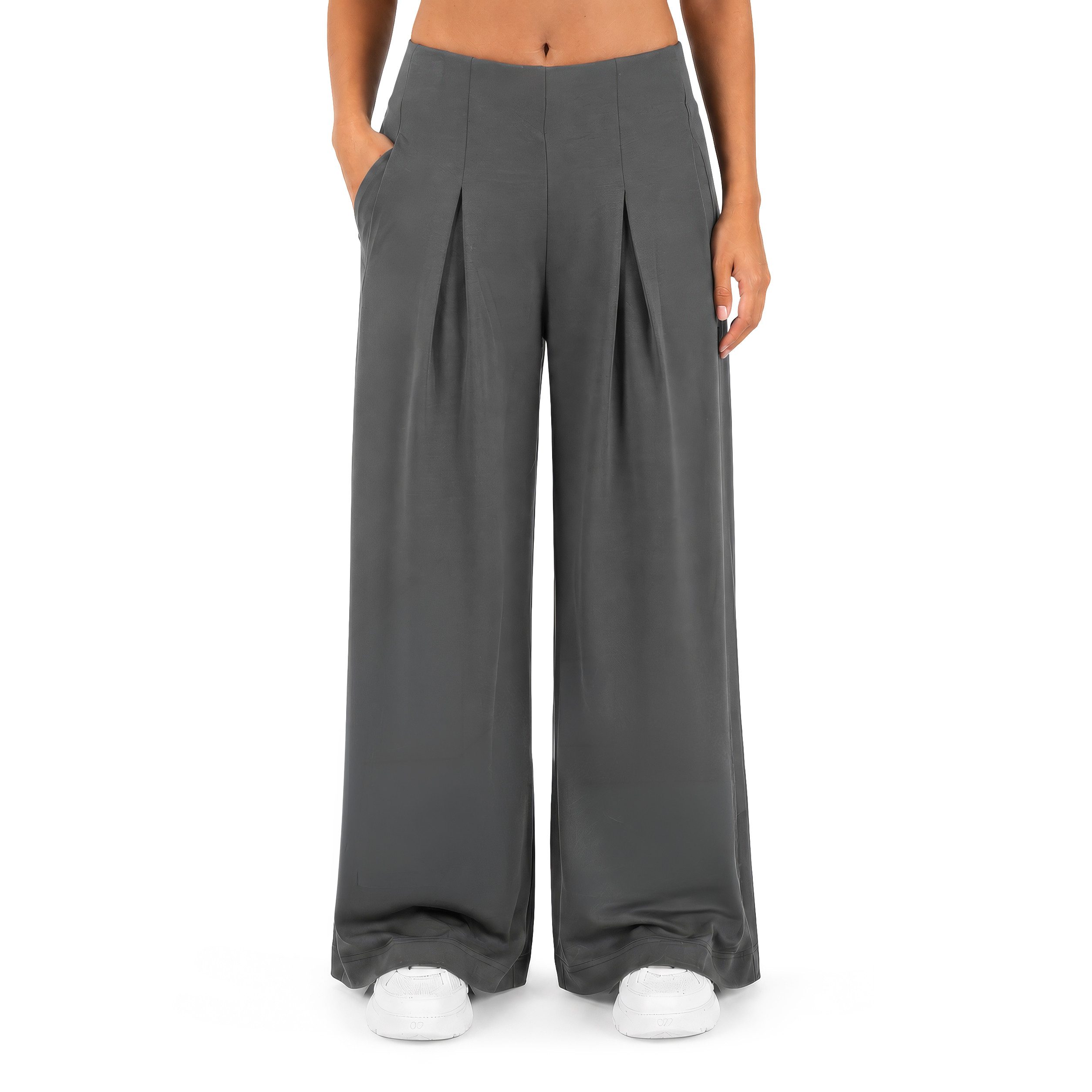 Smilodox Jogginghose Vanea Sweatpants Damen, Loose Fit, Wide Leg, Gym & Freizeit Slip-On, elastisch, weiches Strickmaterial, Bewegungsfreiheit