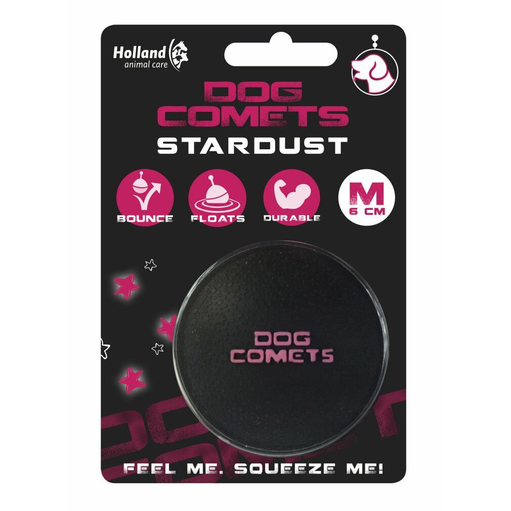 Dog Comets Tierball Dog Ball Stardust M Comets Schwarz/Rosa