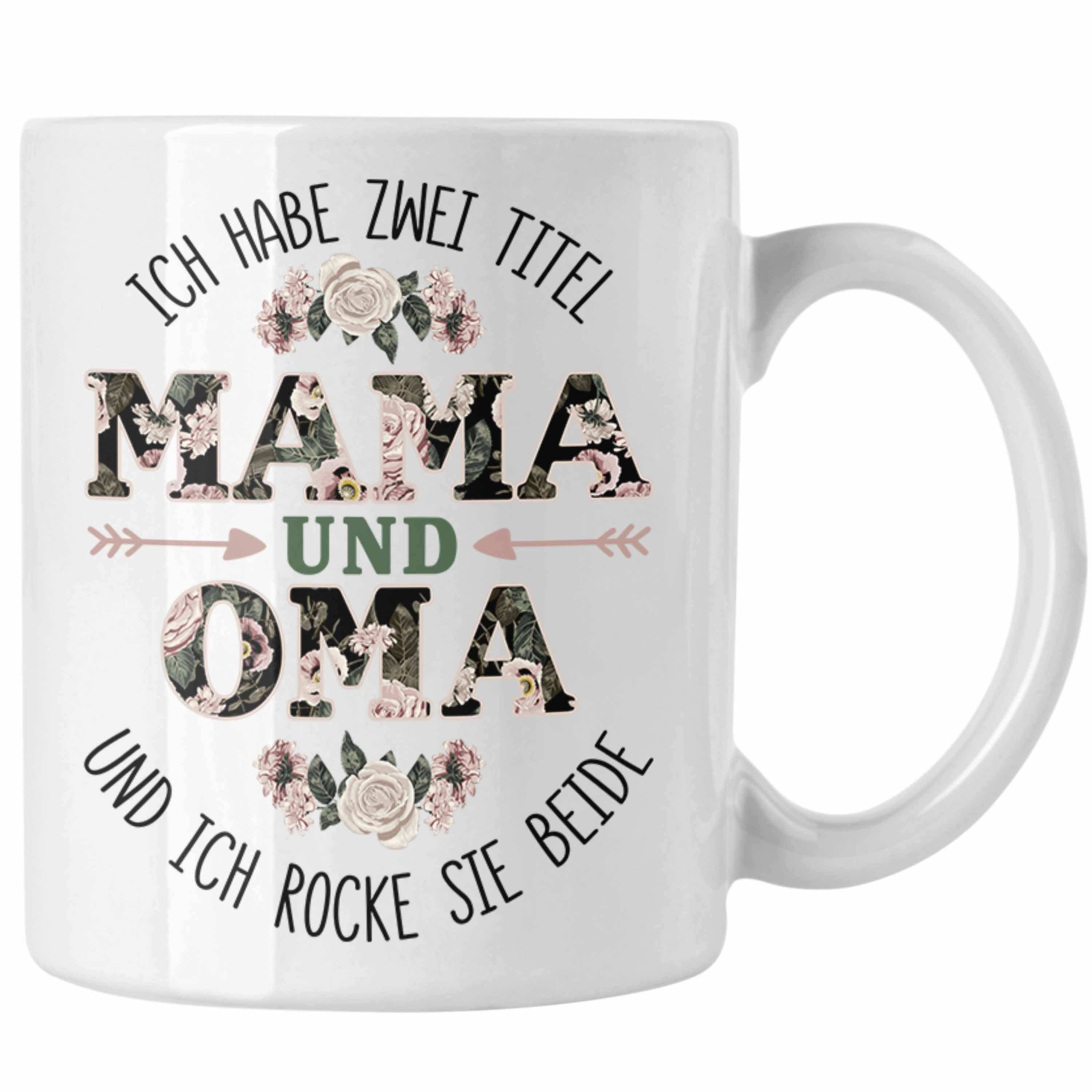 Oma Geschenk Trendation Oma Lustige Geburtstag Weihnachten und Trendation Tasse Mama Oma - Tasse Tasse Beste für Weiss