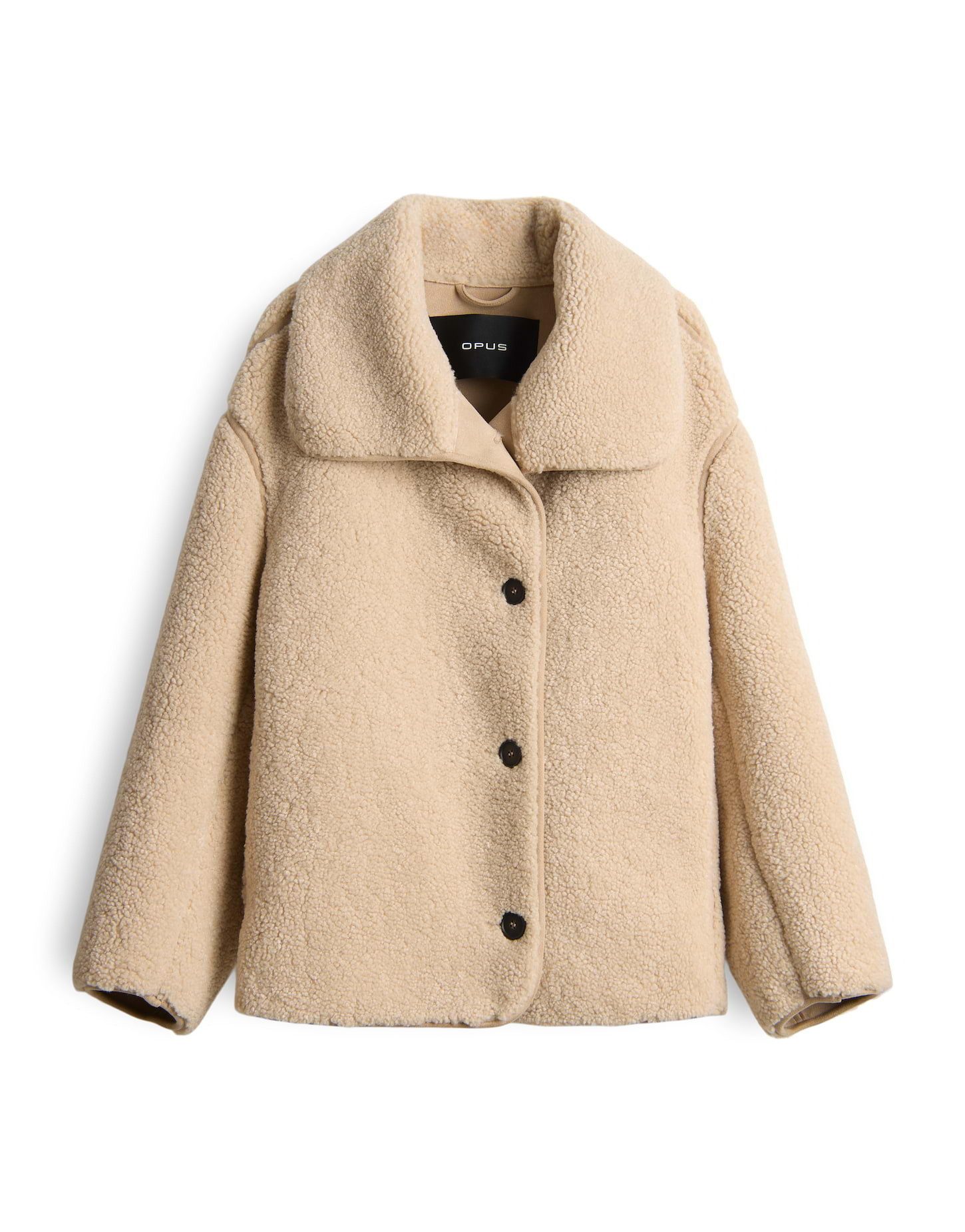 OPUS Winterjacke HAFINE weich im Shearling Look lockere Passform, weicher G günstig online kaufen