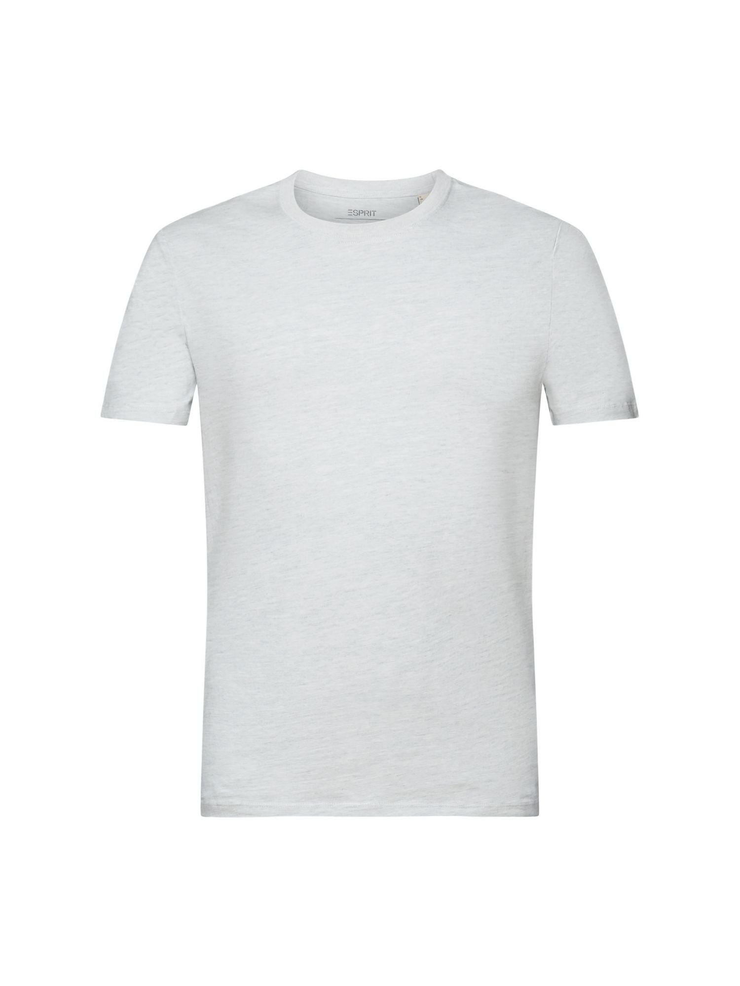Esprit T-Shirt Jersey-T-Shirt mit Rundhalsausschnitt (1-tlg) ICE